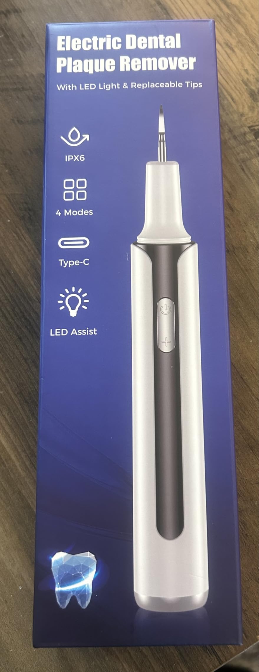 Plaque Remover for Teeth, 4-Mode Electric Tartar Remover with LED Light, Rechargeable Teeth Cleaning Kit, Dental Tools Set with 3 Replaceable Heads customer photo 1