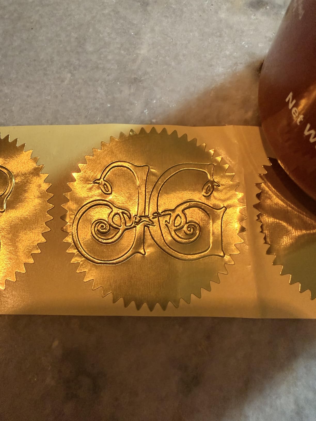 Custom Logo Embosser | Personalized Book Embosser | Self Ink Rubber Stamp from The Library of | Customizable Stamp customer photo 2