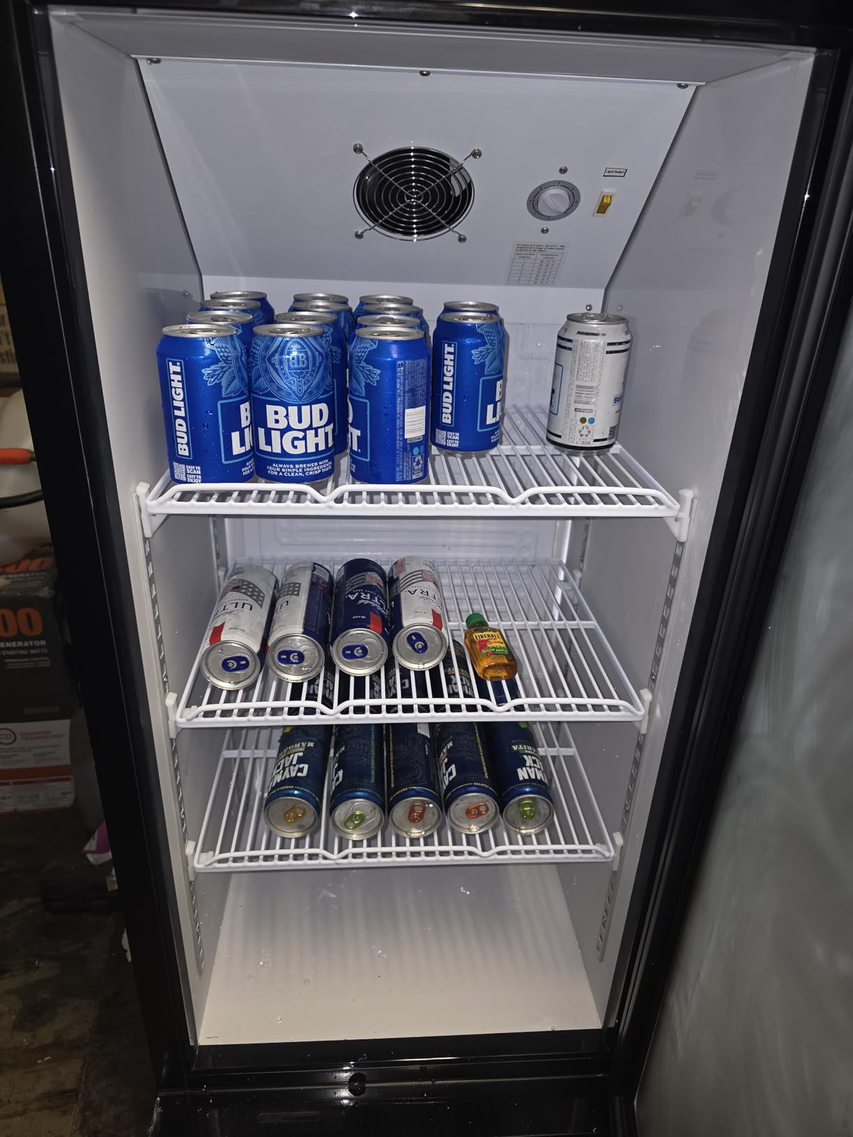 6.5 Cu.Ft Commercial Beverage Refrigerator Glass Door Upright Drink Cooler Display Fridge with Adjustable Shelves and LED Light for Restaurant Bar Store Office customer photo 1