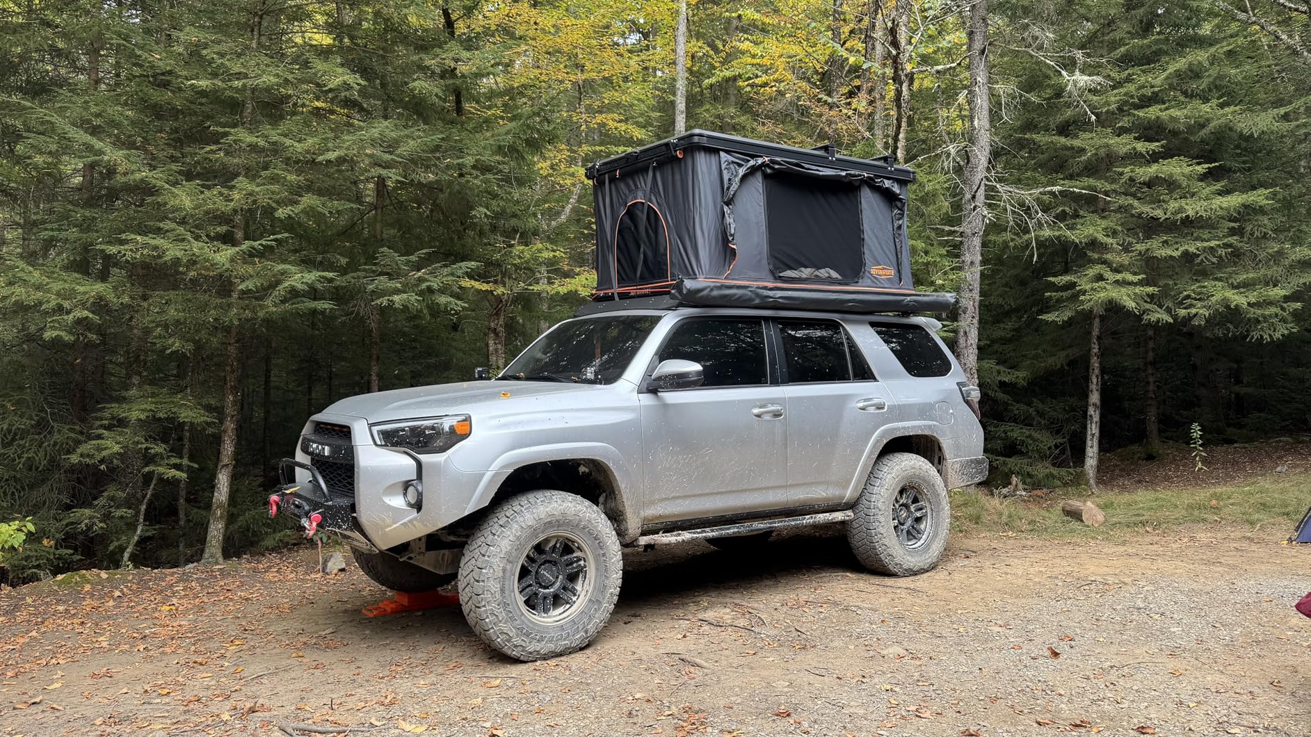 Aluminum Rooftop Tent Hard Shell, Pop Up Roof Tent Hardshell | 2-Layer Mat, LED Light Strip, 2 Person Car Roof Top Tent Camping for Jeep Truck SUV Trailer customer photo 2