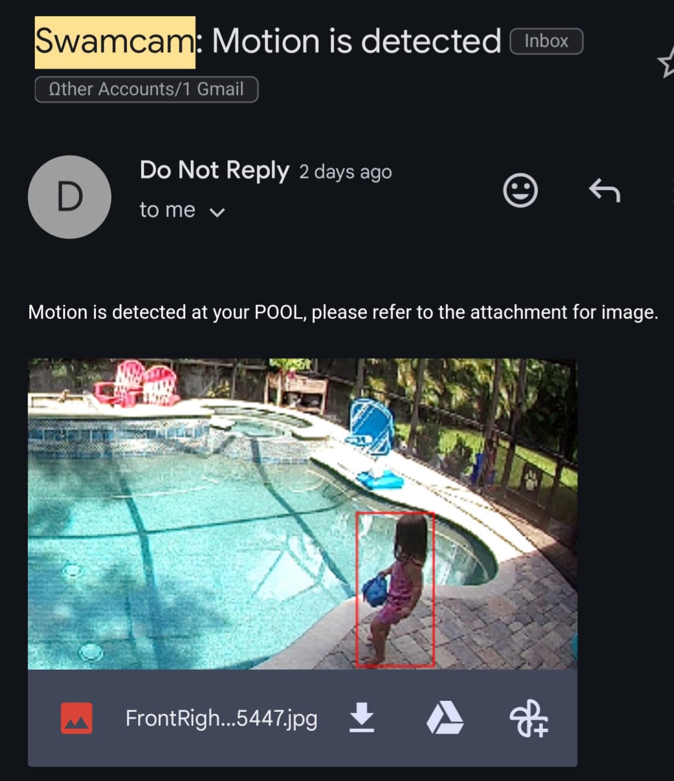 SwamCam Pool Alarm Wi-Fi Camera System - ASTM F2208 Certified - Smart Pool Safety for In-ground & Above-Ground Pools - Real-Time Alerts, Live View, Built-in Wi-Fi Repeater customer photo 1