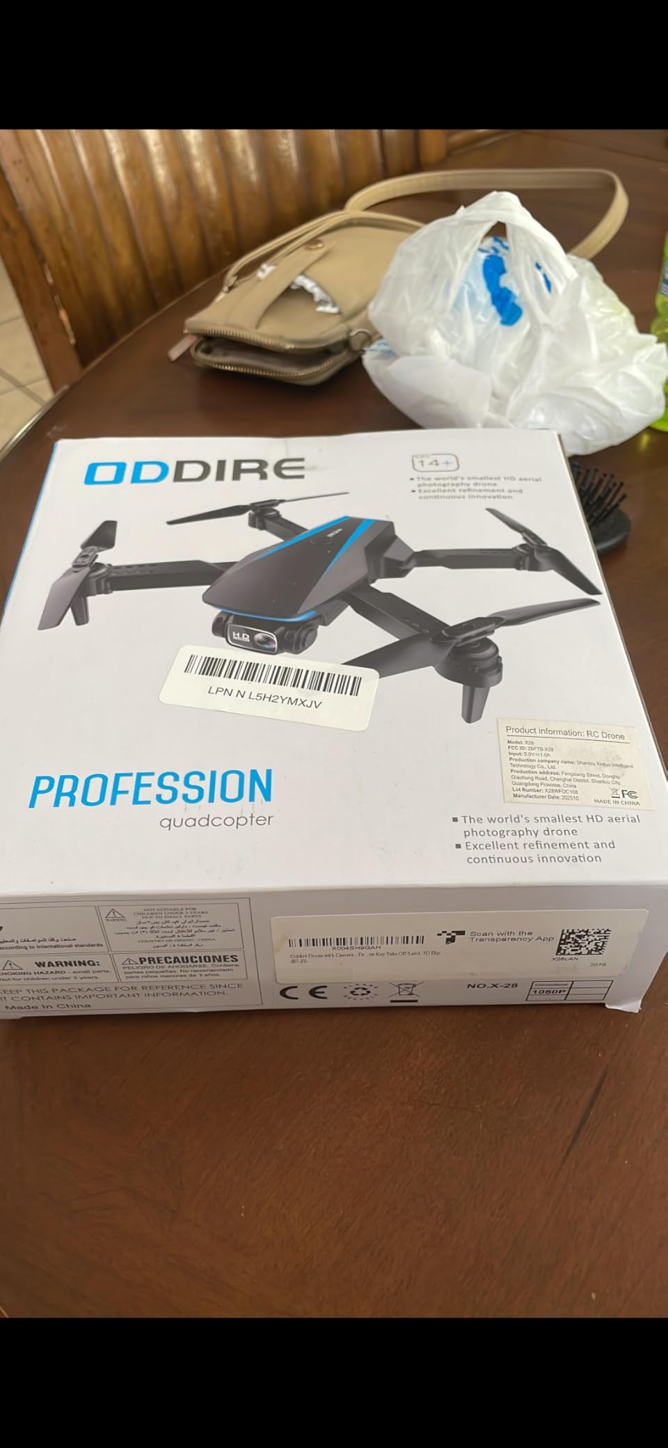Oddire Drone with Camera - Drones for Adults, with 2 Batteries, Carrying Case, Propellers, 1080P HD Foldable Drone with Stable Hover, Trajectory Flight, Gravity Control, One Key Take Off/Land, 3D Flip customer photo 2