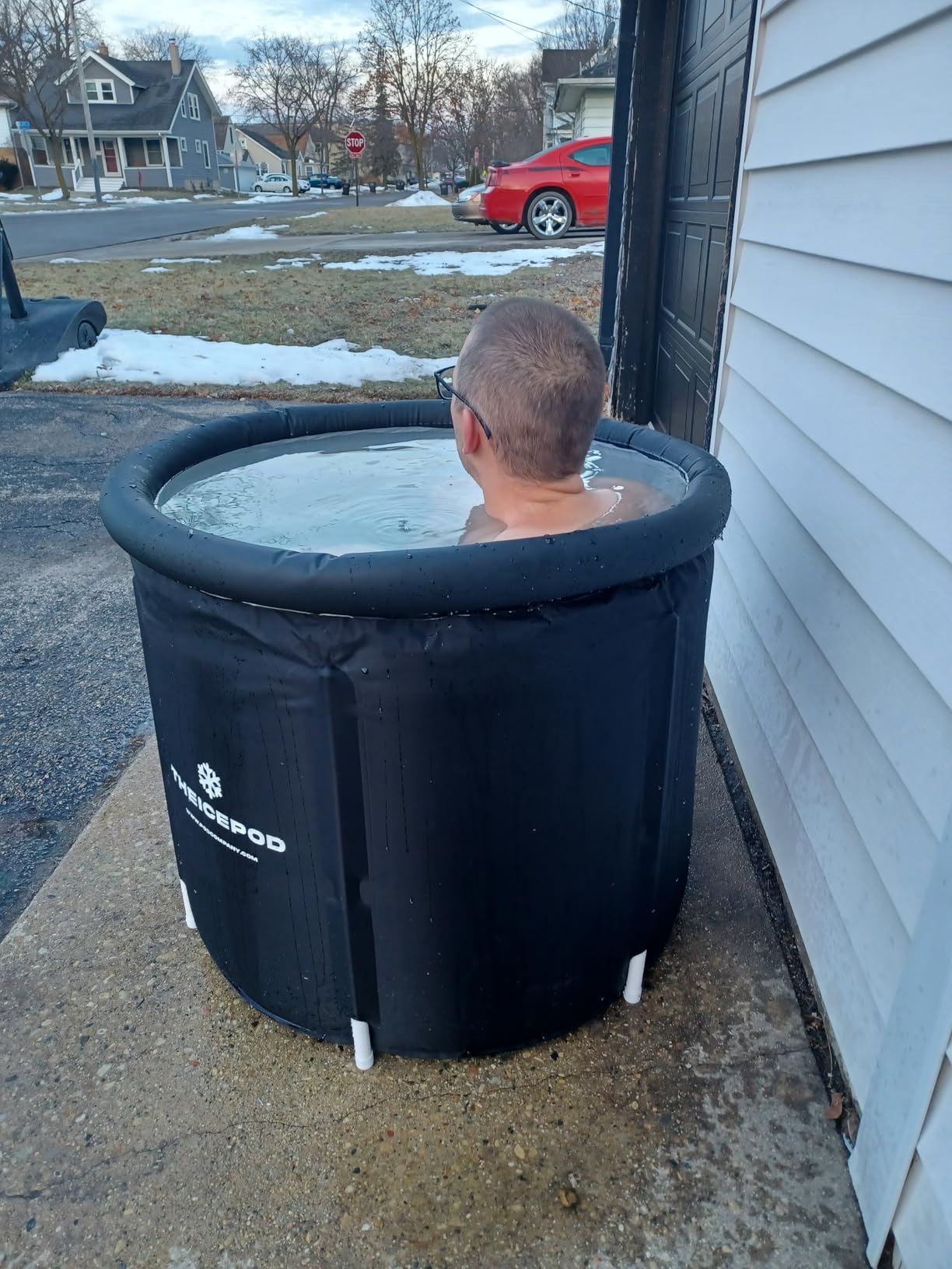 The Pod Company Long Pod Cold Plunge - 126-Gallon Extra-Large Inflatable Ice Bath Tub for Cold Water Therapy customer photo 1