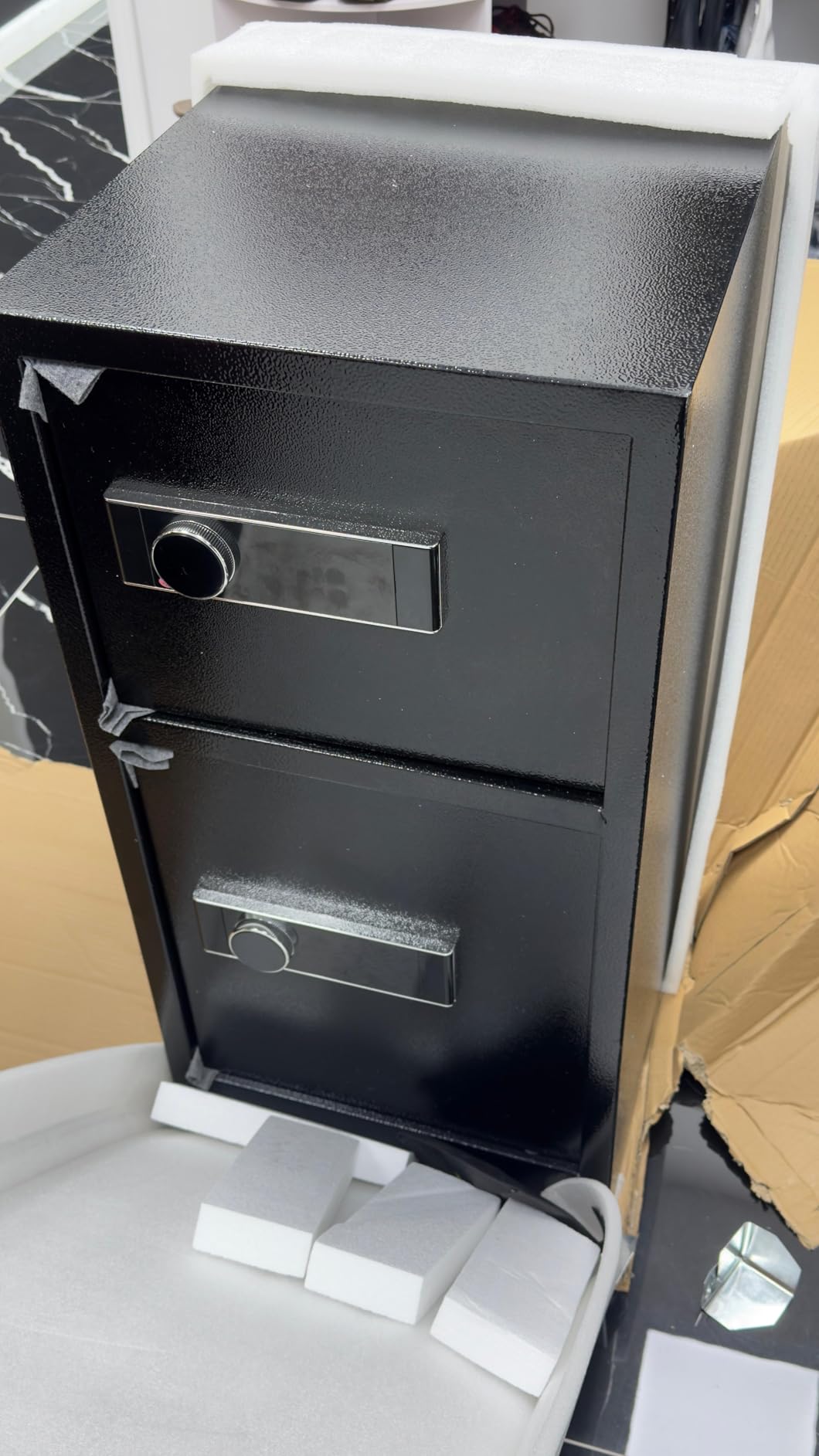 8.6 Cu Ft Extra Large Home Safe with Fireproof and Waterproof Bag,Heavy Duty Double Door Security Safe Box with Removable Shelves,Digital Safes with Hidden Lock Box for Cash Files Office customer photo 2