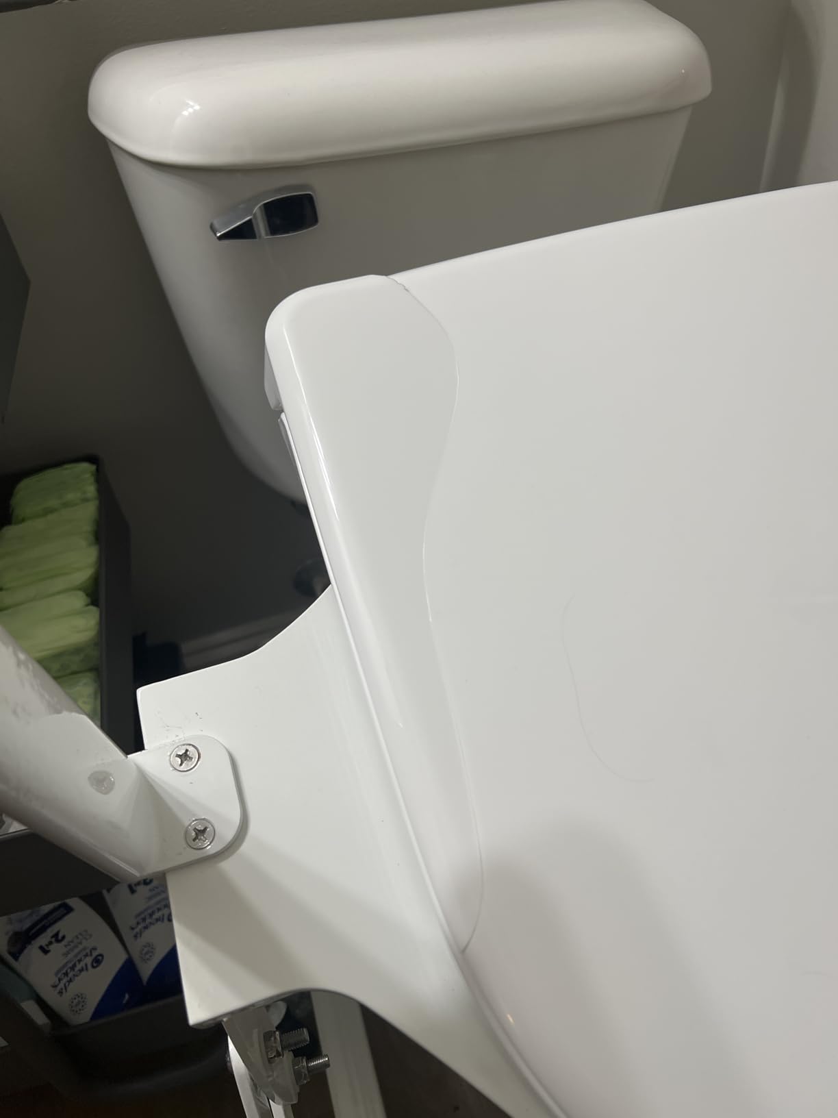 Lift Toilet Seat for Elderly with Padded Arms, Dual Motors Electric Sit to Stand Lift for Elderly and Disabled customer photo 1