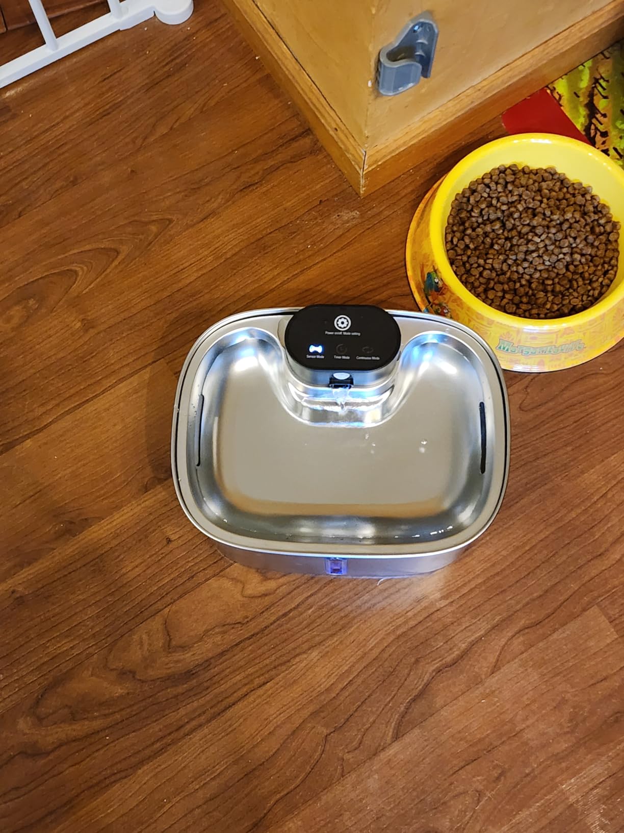 Wireless Cat Water Fountain Stainless Steel, 169oz/5L Cordless Smart Pet Water Fountain with 5000mAh Battery & Ultra Quiet Pump, Automatic Pet Water Dispenser for Cats & Dogs, 3 Filters customer photo 2