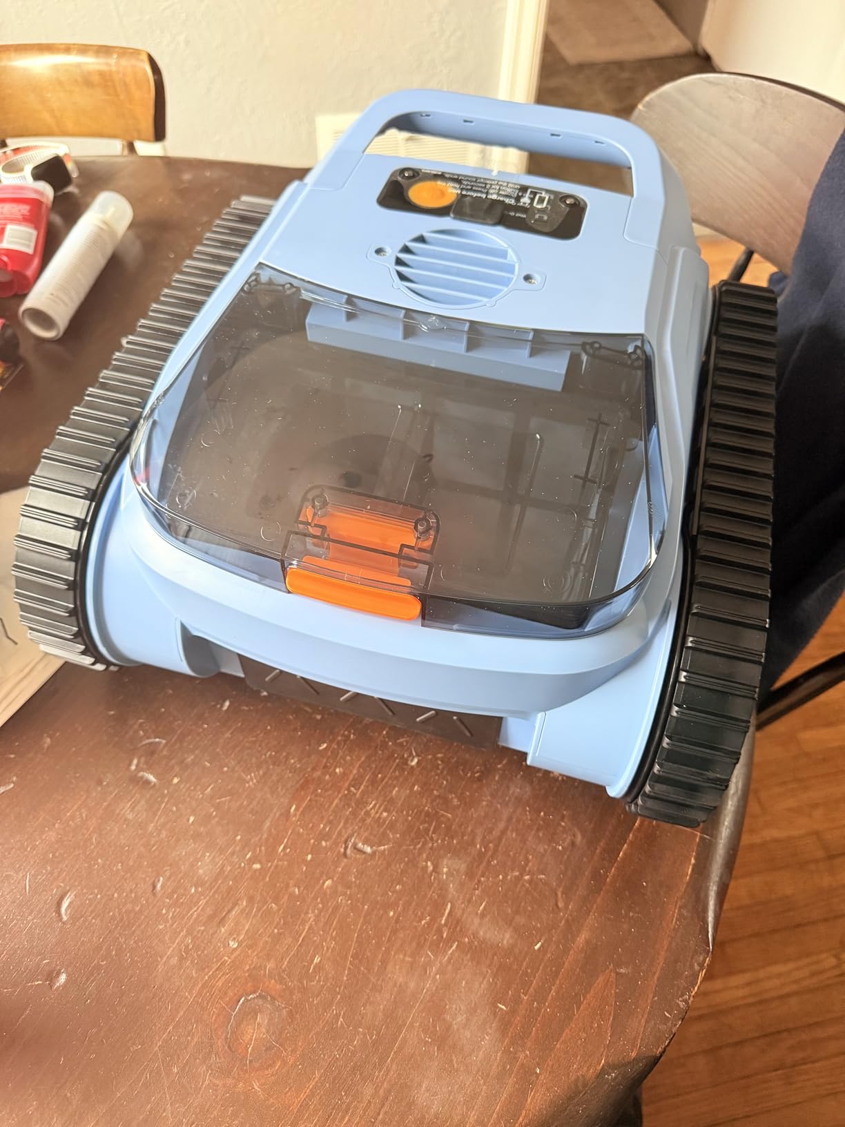 Cordless Robotic Pool Cleaner for Inground Pools, (2026 Upgrade) Automatic Pool Vacuum with Wall Climbing & Waterline Scrubbing, Cleans Up to 2100 Sq.ft, 180 Min customer photo 1