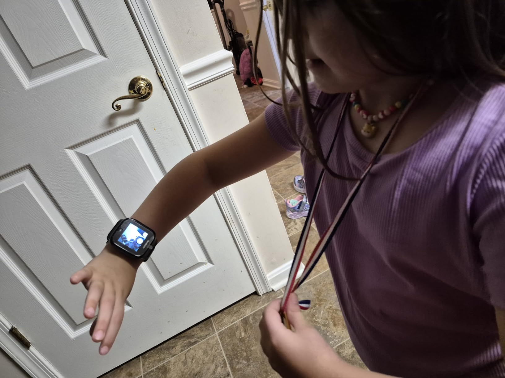 JrTrack 5 Kids Smart Watch by Cosmo | Best Kid-Safe Phone Watch | Precision Real-Time GPS Tracking | Call, Text, Activity, School Settings | Spotify Music | Parental Controls | SOS & Safety Alerts customer photo 2