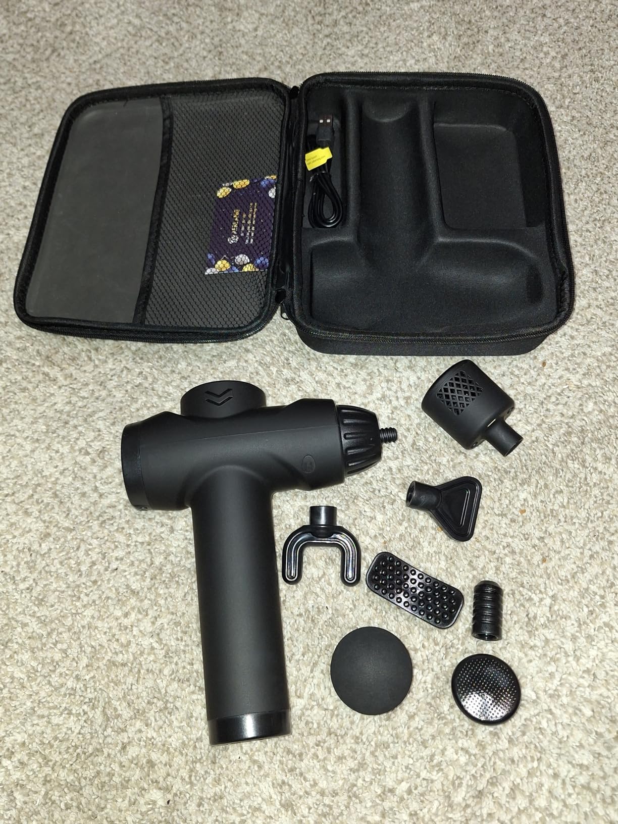 AERLANG Massage Gun with Heat and Cold, Massage Gun Deep Tissue | Back Massager for Pain Relief, Percussion Muscle Massager, Handheld Massager with 7 Heads & Silent 20 Speeds Smart LCD customer photo 2