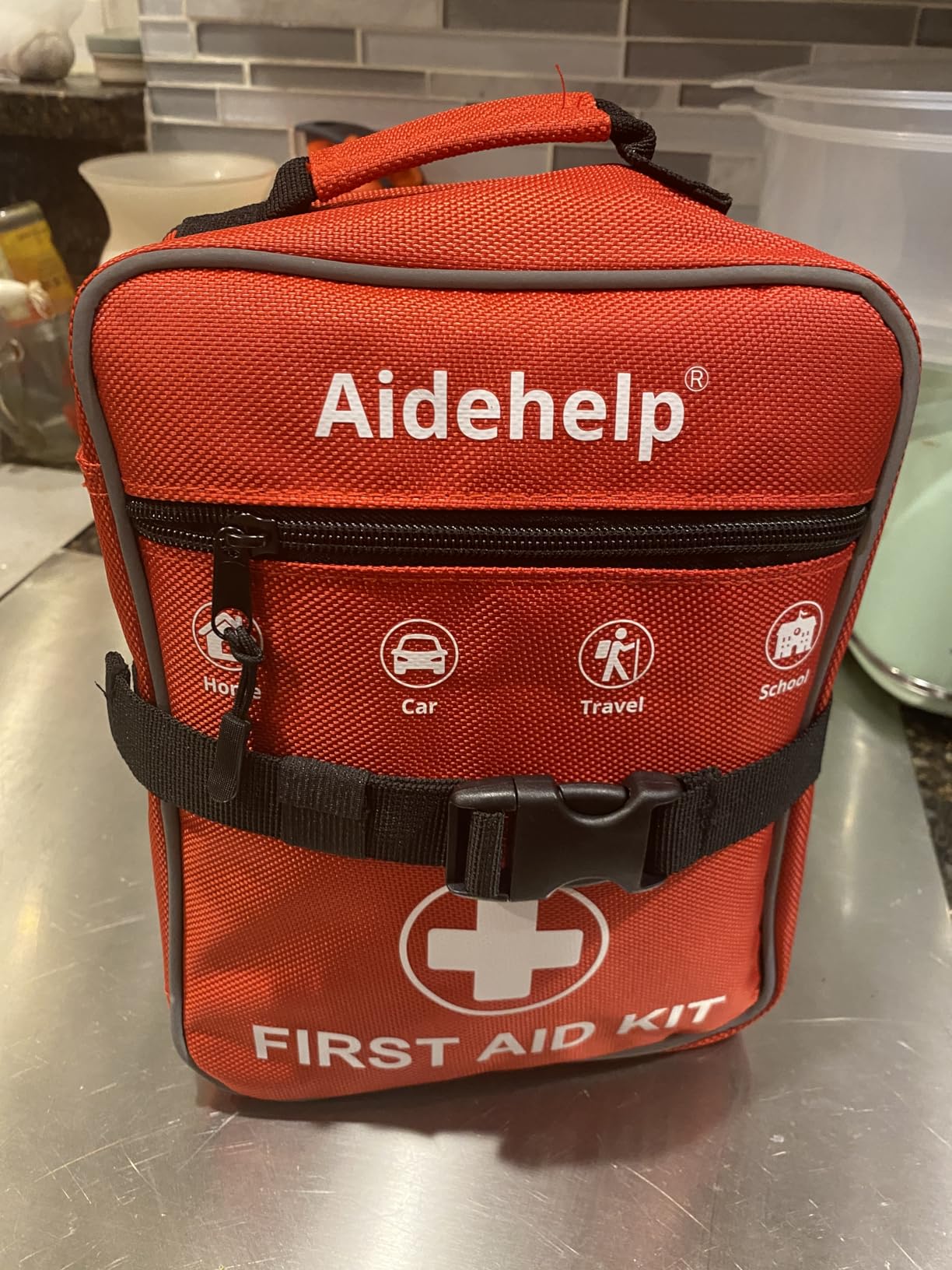 520 Pieces Premium First Aid Kit - Large Emergency Medical Kit for Survival, Car, Home, Travel, Camping, Backpack, Hiking, School (Red) customer photo 1