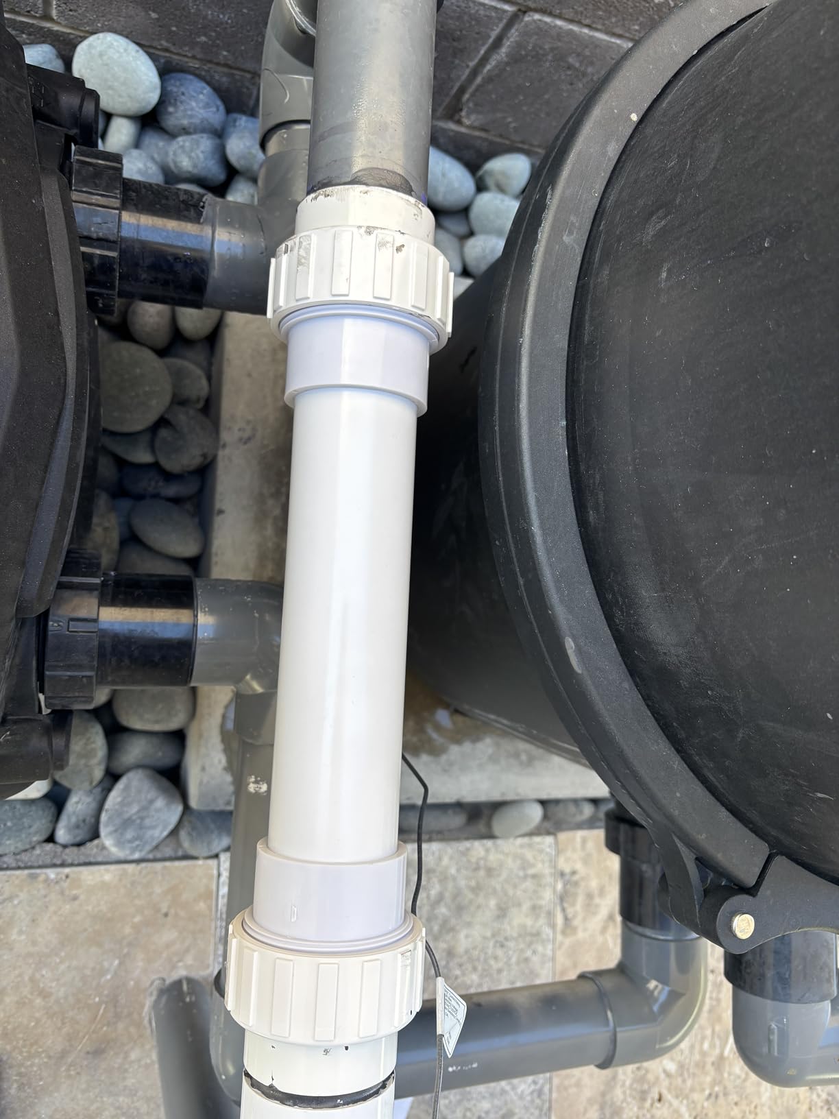 Saltwater Chlorinator for Above Ground Pools, Salt Water Pool System for up to 15000 Gallons, Self-Cleaning Salt Chlorine Generator, with Auto/AI Modes, Adapters and Test Strip Included customer photo 2