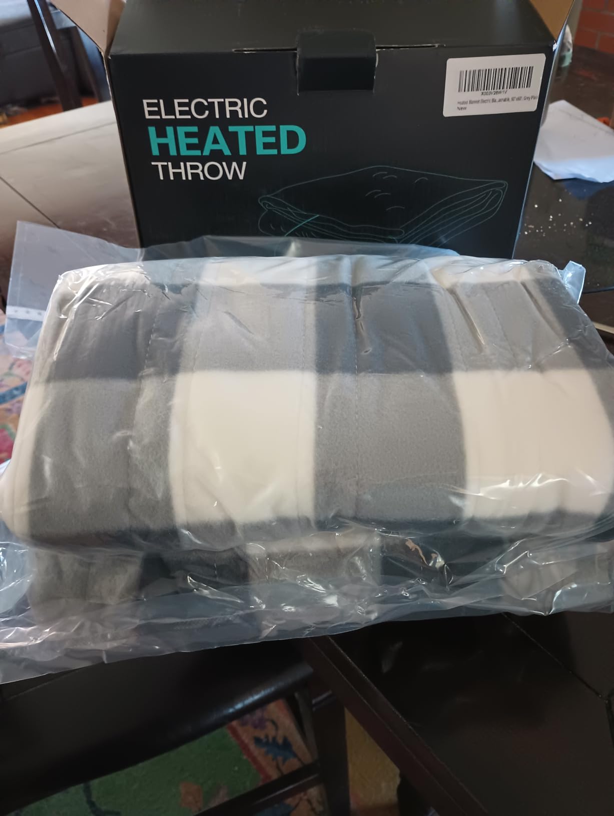 ESTINGO Electric Blanket Full Size, Heating Blanket Full with 6 Heating Levels & 1-10 Hours Auto Off, Machine Washable Plush Heating Blanket with Timer for Bed Camping Office 72