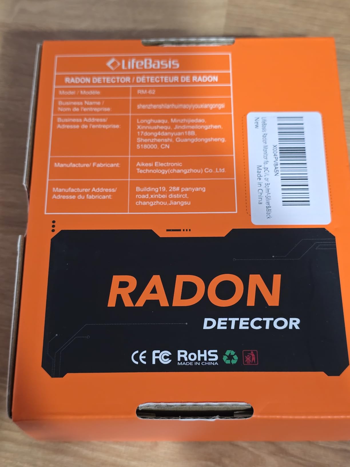 LifeBasis Radon Detector with TFT Color Display First Data Display in 6 Hours, Portable Radon Monitor for Home Rechargeable Radon Tester Long Data Storage with Visual and Audible Alarm pCi/L or Bq/m³ customer photo 2