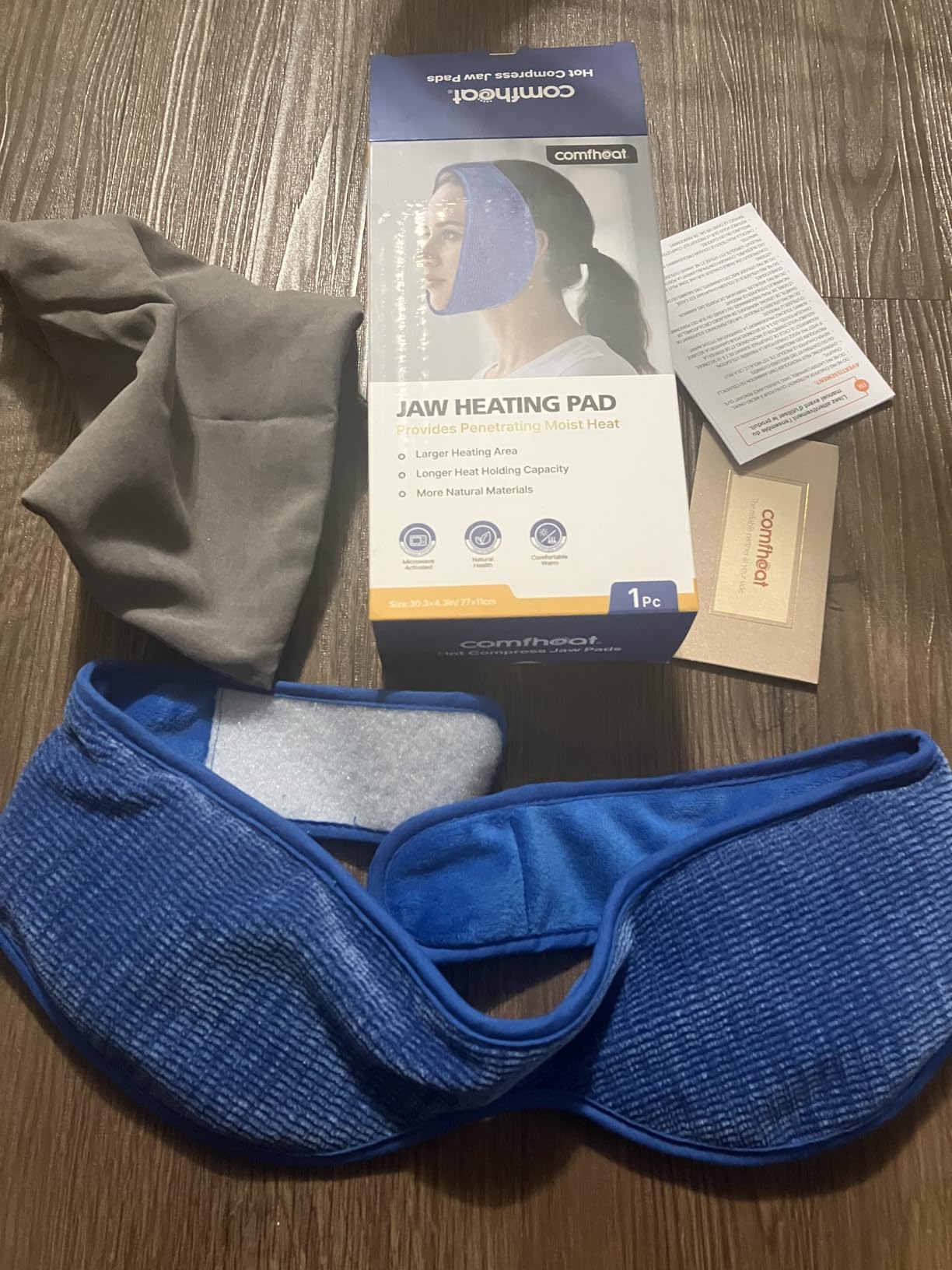 Face Heating Pad for TMJ Pain Relief, Moist Heat Microwave Heated Wrap for Jaw, Wisdom Teeth Recovery, Reducing Symptoms of Jaw Clicking, Relaxing Face Muscles, Oral Facial Surgery customer photo 1