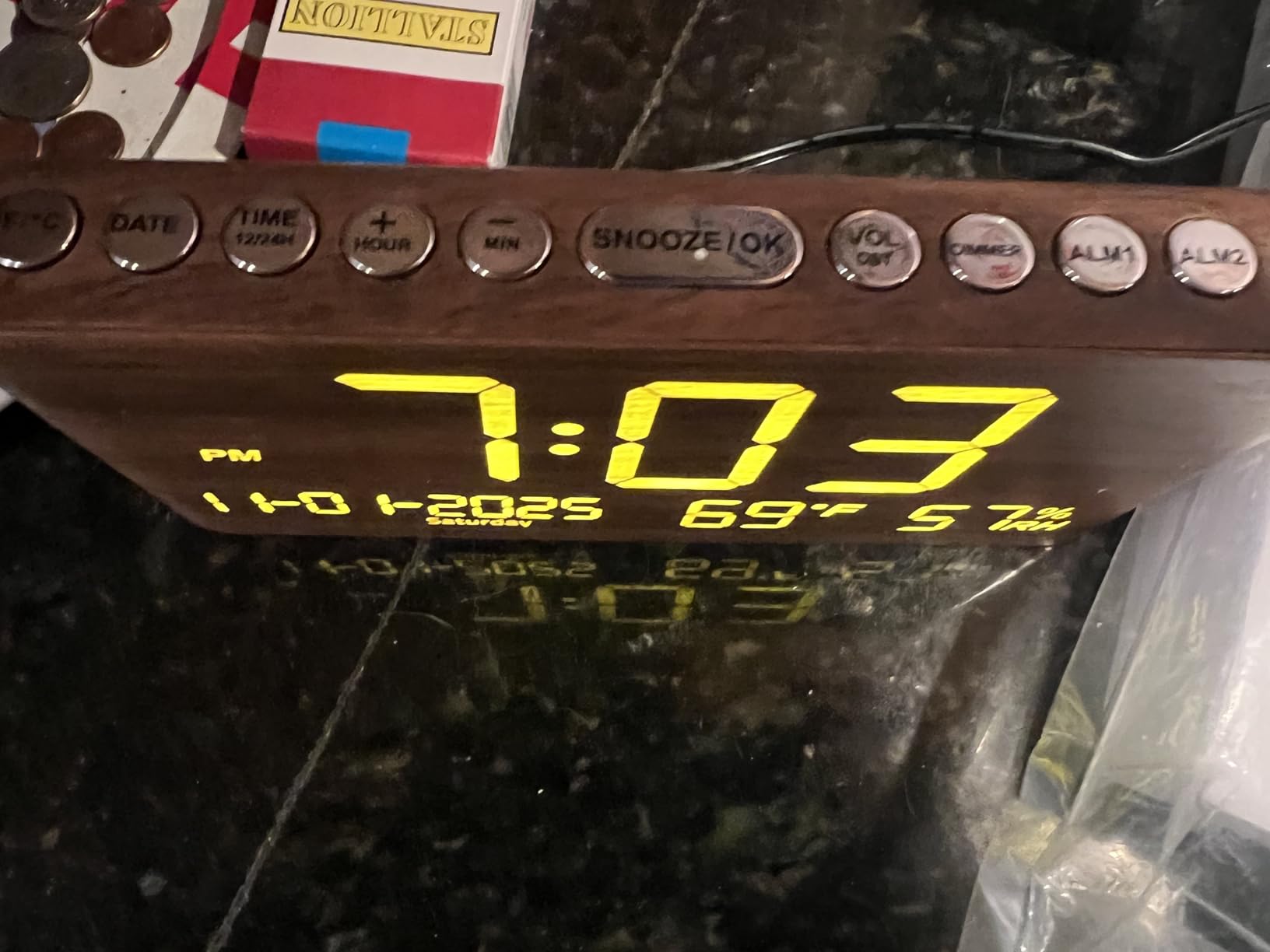 Raynic Digital Alarm Clock, Dual Alarms, 8.7