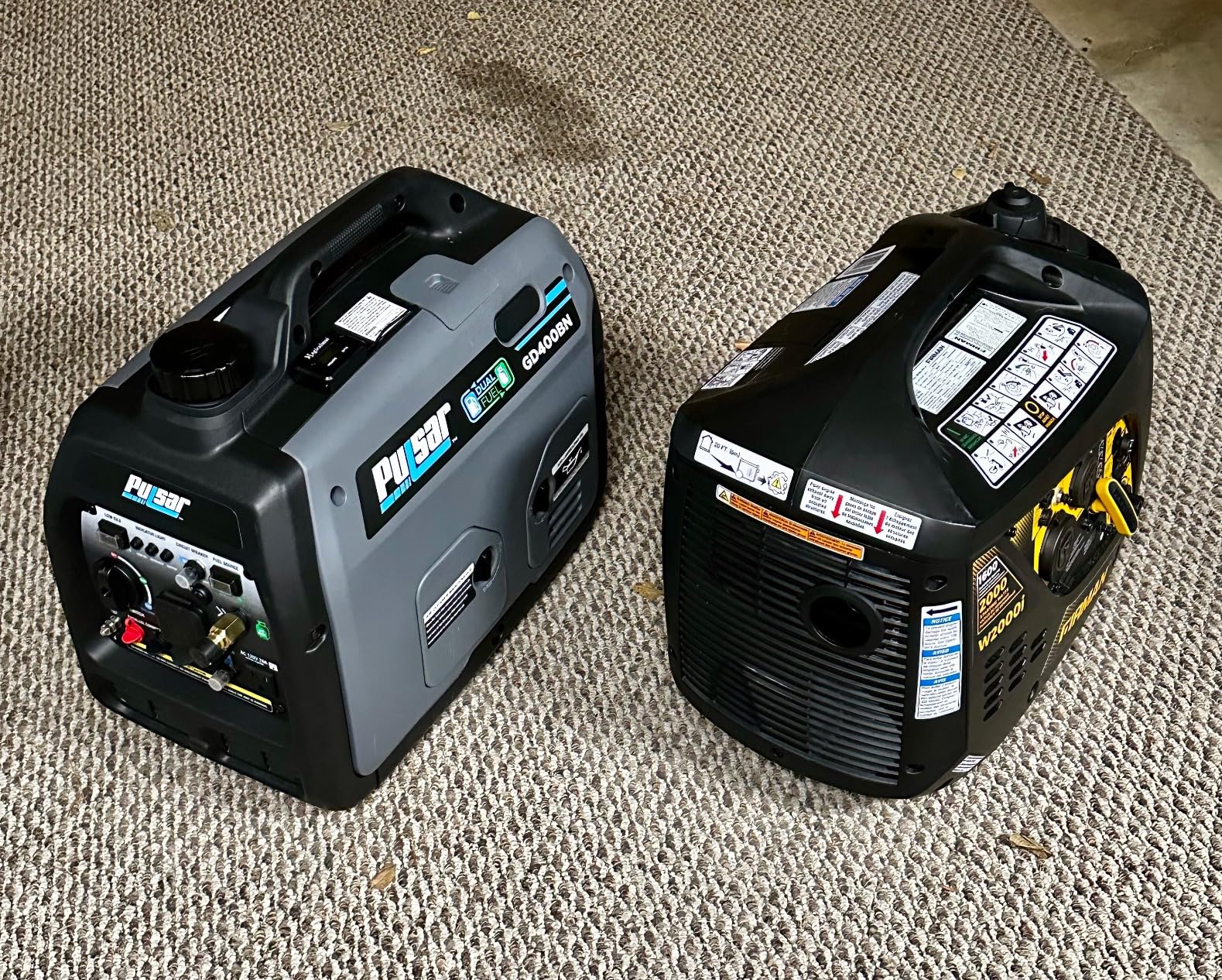 Pulsar 2,300W Portable Gas-Powered Quiet Inverter Generator for Home Emergency Backup, Parallel Capability, With USB Outlet, Long Run Time, GX230N customer photo 1