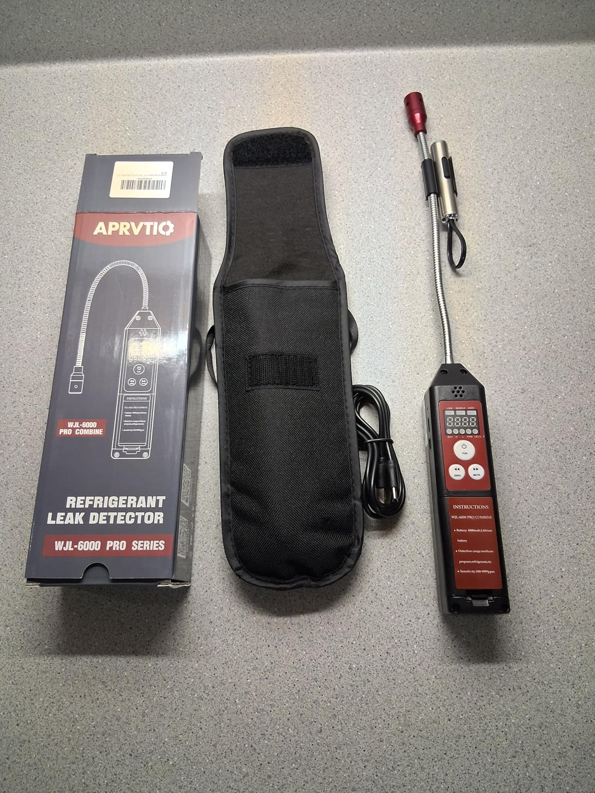Refrigerant & Combustible Gas Leak Detector, WJL-6000 PRO HVAC Freon Leak Detector Halogen Freon Sniffer Rechargeable Air Conditioning Detection for CFCs, HCFCs, HFCs, HFOs, HCs customer photo 1