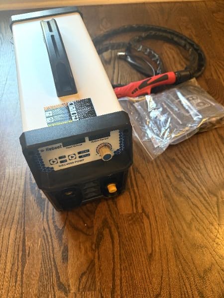 Reboot Plasma Cutter With Built In Air Compressor 40A 120V IGBT Inverter Digital Cutting Machine, 3/8 Inch Clean Cut And 3/5 Inch Max Cut High Frequency customer photo 2