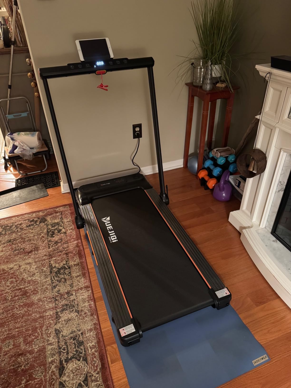 Yuejiqi Treadmill with 0-15% Auto Incline 3.5HP Brushless customer photo 2