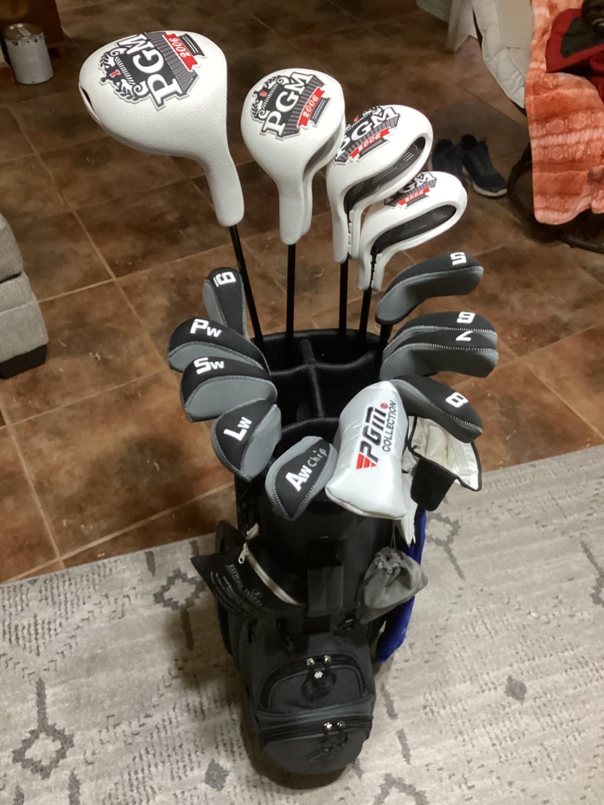 PGM NSR III 18 Piece Men's Complete Golf Club Sets - Adjustable Loft Titanium 460cc Driver, Low CG Fairway Woods & Hybrid, High-Rebound Stainless Steel Irons, Balanced Putter, with Stand Bag customer photo 1