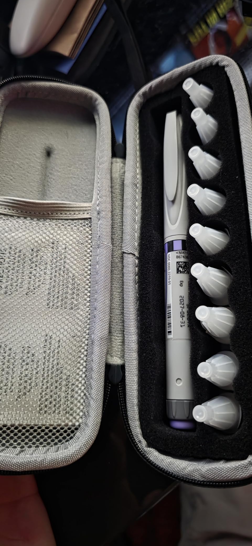 Krypthos Diabetic Supplies Travel Carrying Case, Daily Use Insulin Pen Holder Case for Insulin Vials, Insulin Pens, and Needle Storage customer photo 1
