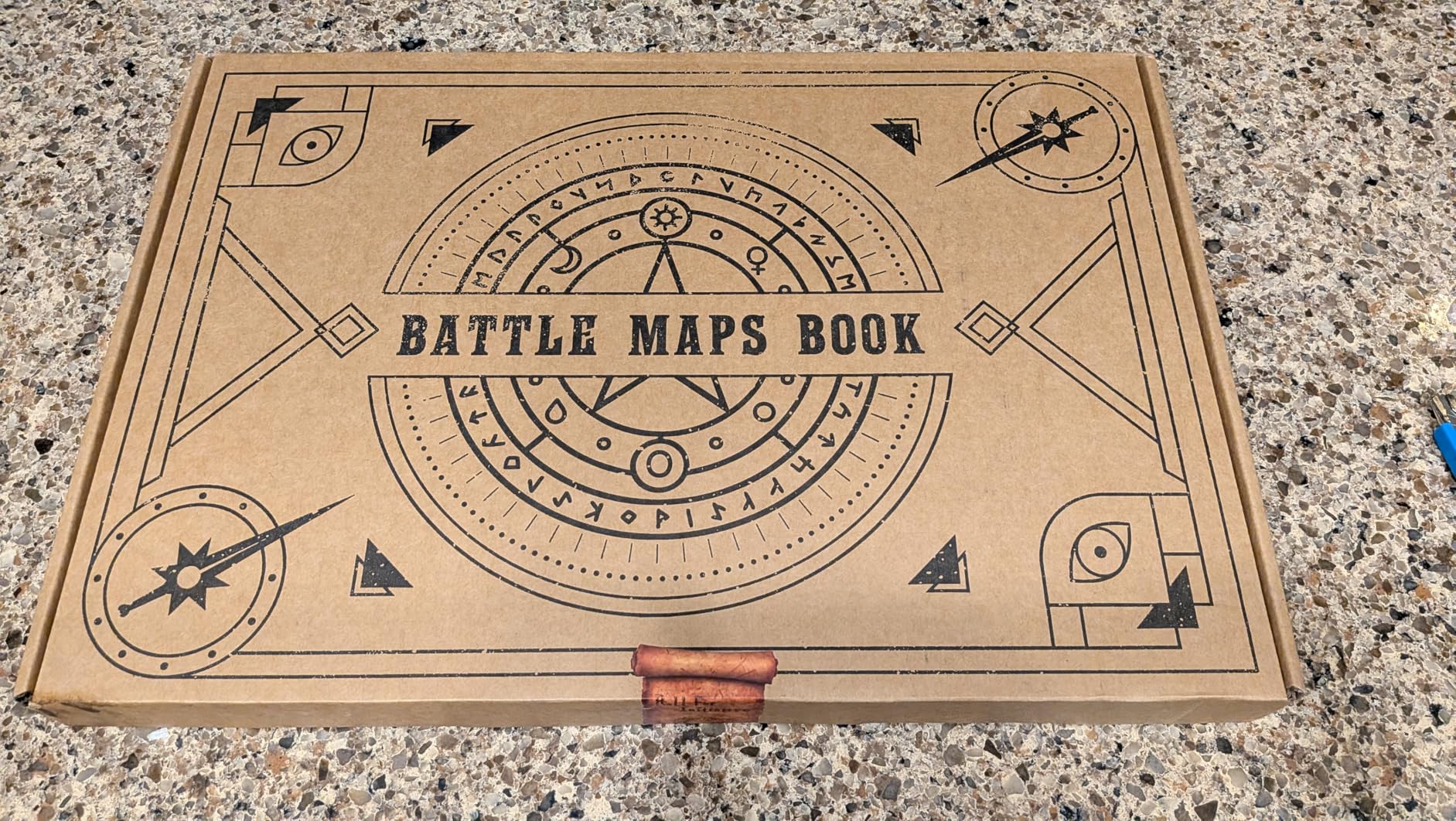 CZYY DND Battle Map Book - 32 Reusable Dry/Wet Erase Mats with 100+ Scenery Decals, 1 Grid & Lay-Flat Binding - Portable RPG Terrain Kit for Campaigns, Game Night & Miniature Battles (Style A) customer photo 2