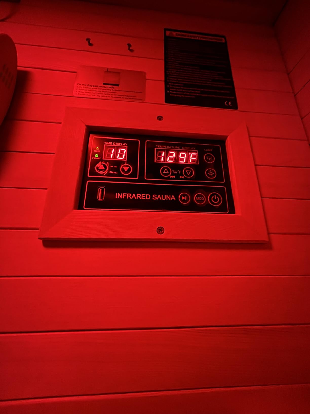 Far Infrared Sauna Room for Home Use - 1350W Natural Hemlock Indoor Personal Wooden Personal Dry Sauna with Rapid Heating customer photo 2