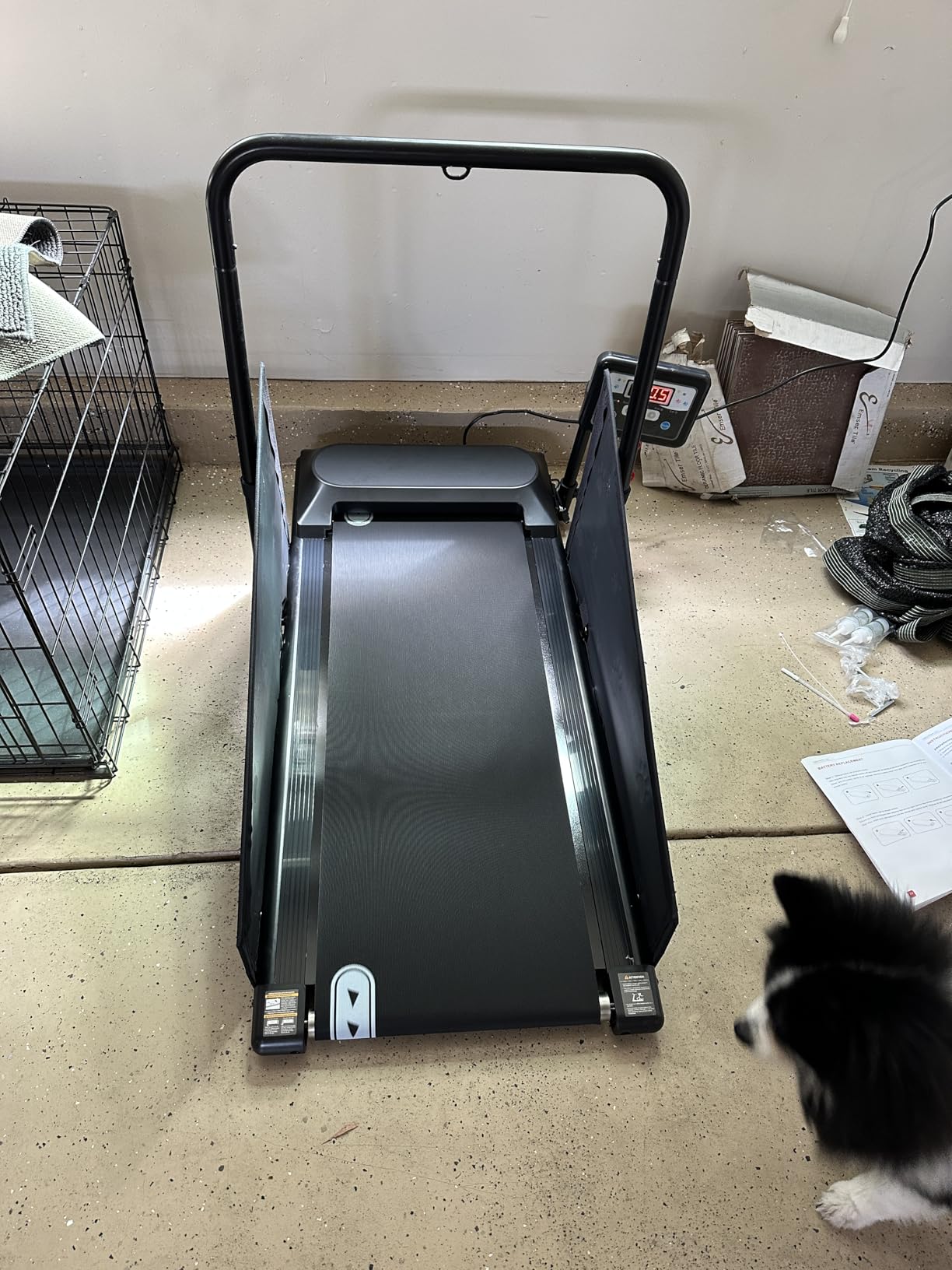 Petbobi Dog Treadmill for Small & Medium Dogs- Quiet Indoor Pet Exercise Machine with 360 Rotatable Display, Remote Control & Wheels, Heavy-Duty 265 lbs Capacity for Fitness & Weight Management customer photo 2