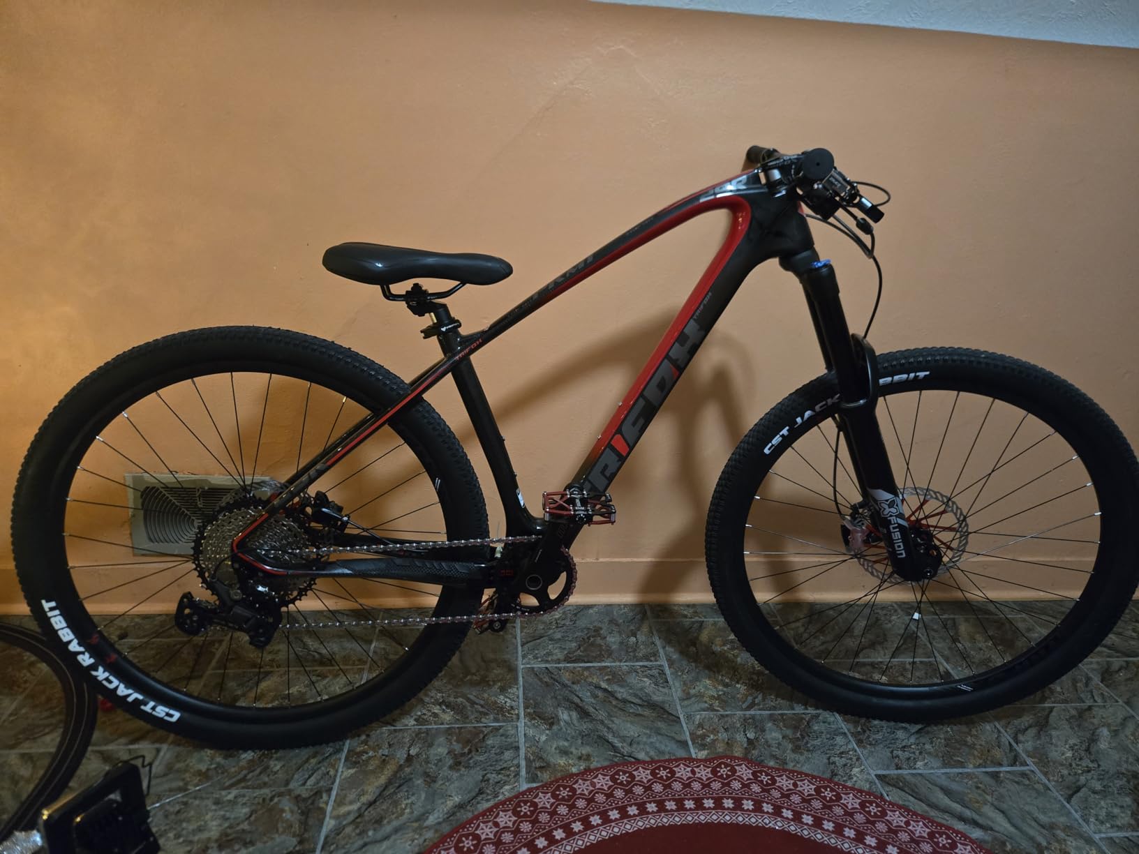 TRIFOX Carbon Fiber Mountain Bike, 29er Carbon Mountain Bike with Shimano M6100 Deore Groupset 12-Speed, Carbon Fiber Frame, Hydraulic Fork 130mm Travel customer photo 1