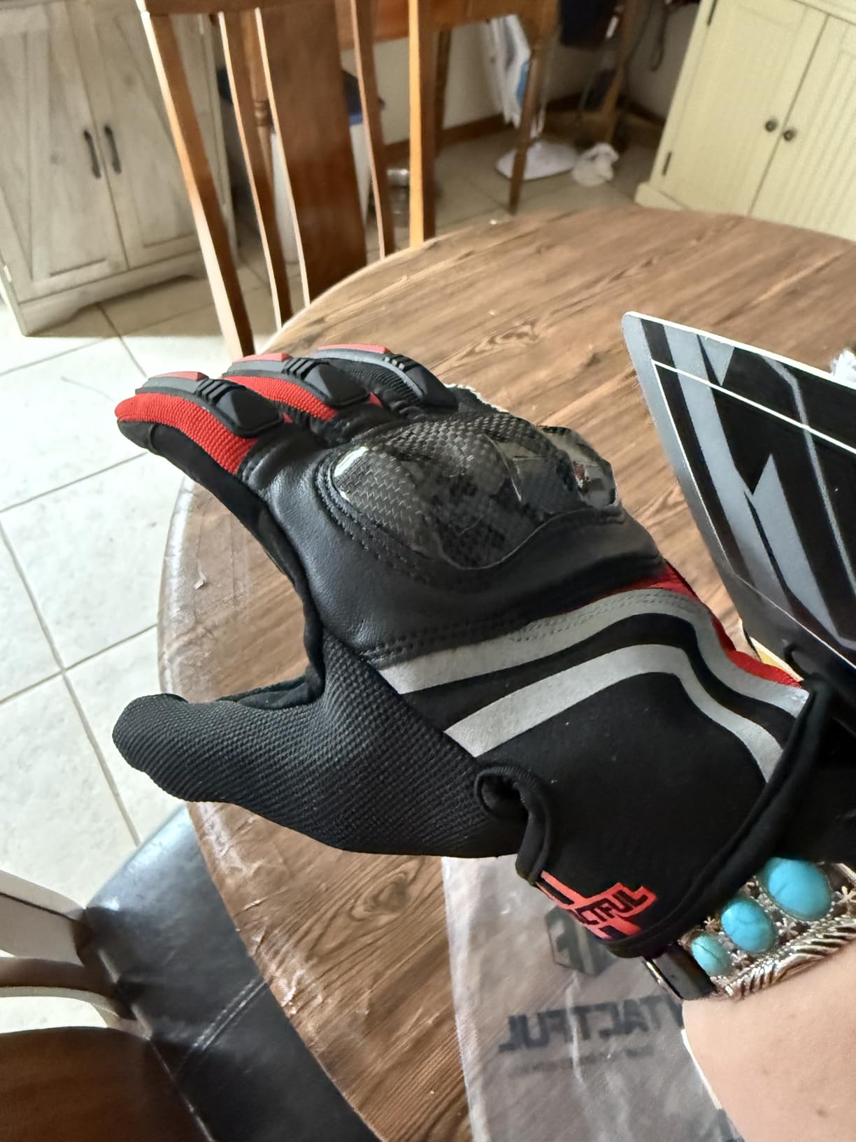 WTACTFUL Lightweight Motorcycle Gloves for Men, Touchscreen Summer Breathable Gloves for Motocross Casual Riding customer photo 2