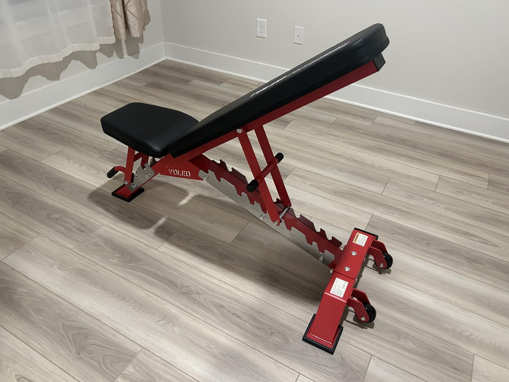 YOLEO Commercial Adjustable Weight Bench - MAX 2315LBS Heavy Duty Workout Bench for Home Gym, Flat/Incline/Decline Bench Press 2.4