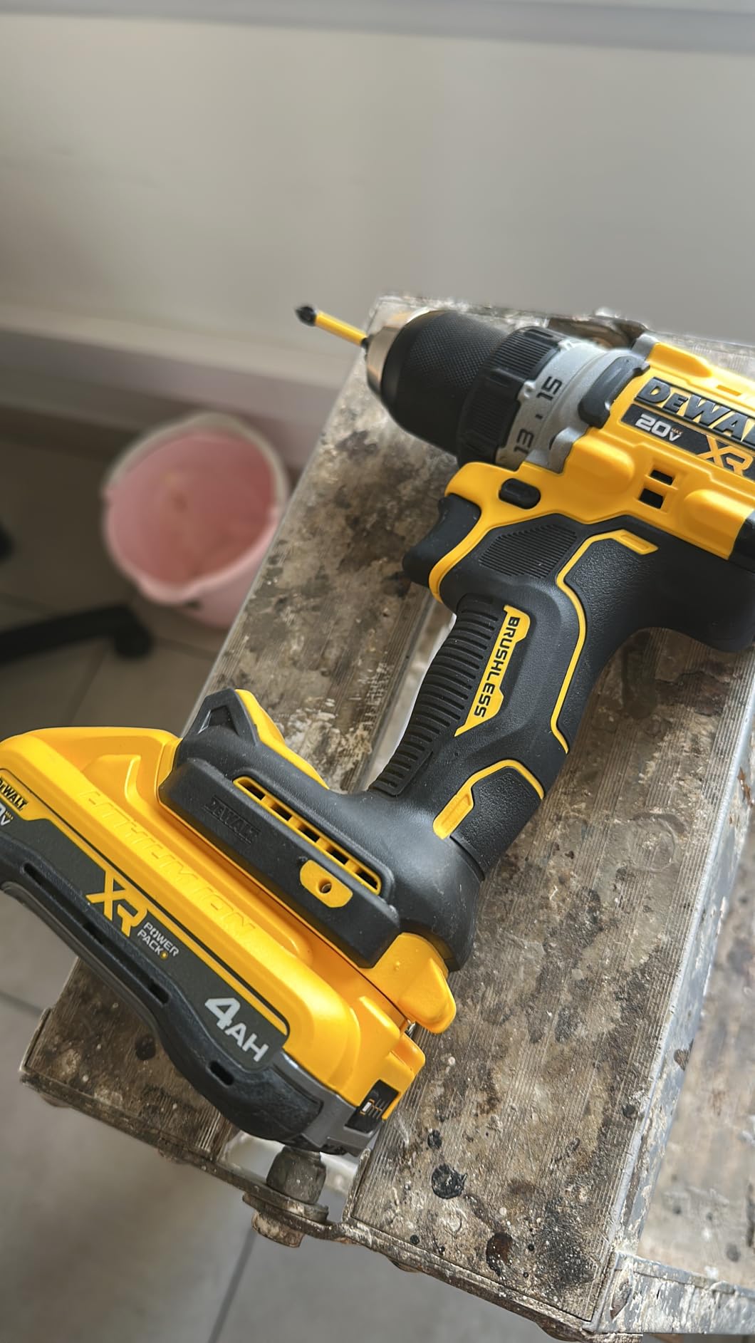 DEWALT 20V MAX XR Brushless Cordless 1/2 in. Drill Driver Kit With DEWALT POWERSTACK Batteries and Charger (DCD801QQ2) customer photo 1