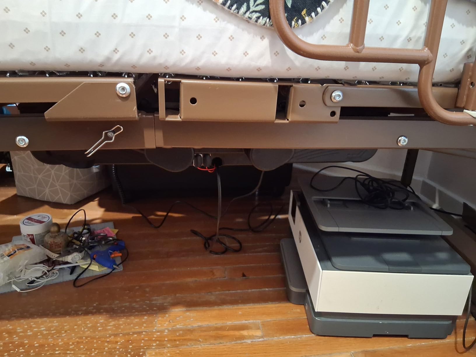 Electric Hospital Bed for Home Use - Includes Foam Mattress, Half Rails - Adjustabe Medical Bed Set customer photo 2