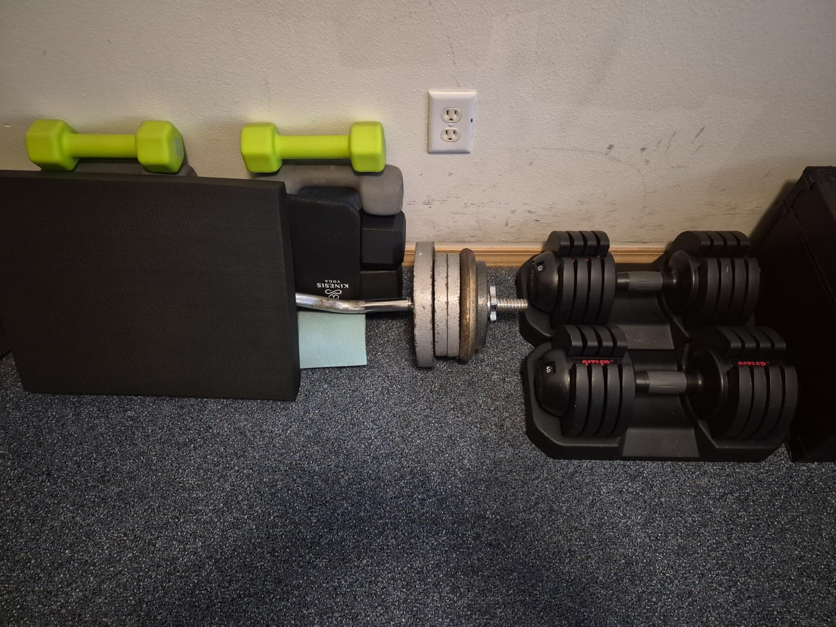 22LBS/25LBS/52LBS Single/Pair Adjustable Dumbbells Set Premium Rubber Coated with Secure Locking Mechanism customer photo 1