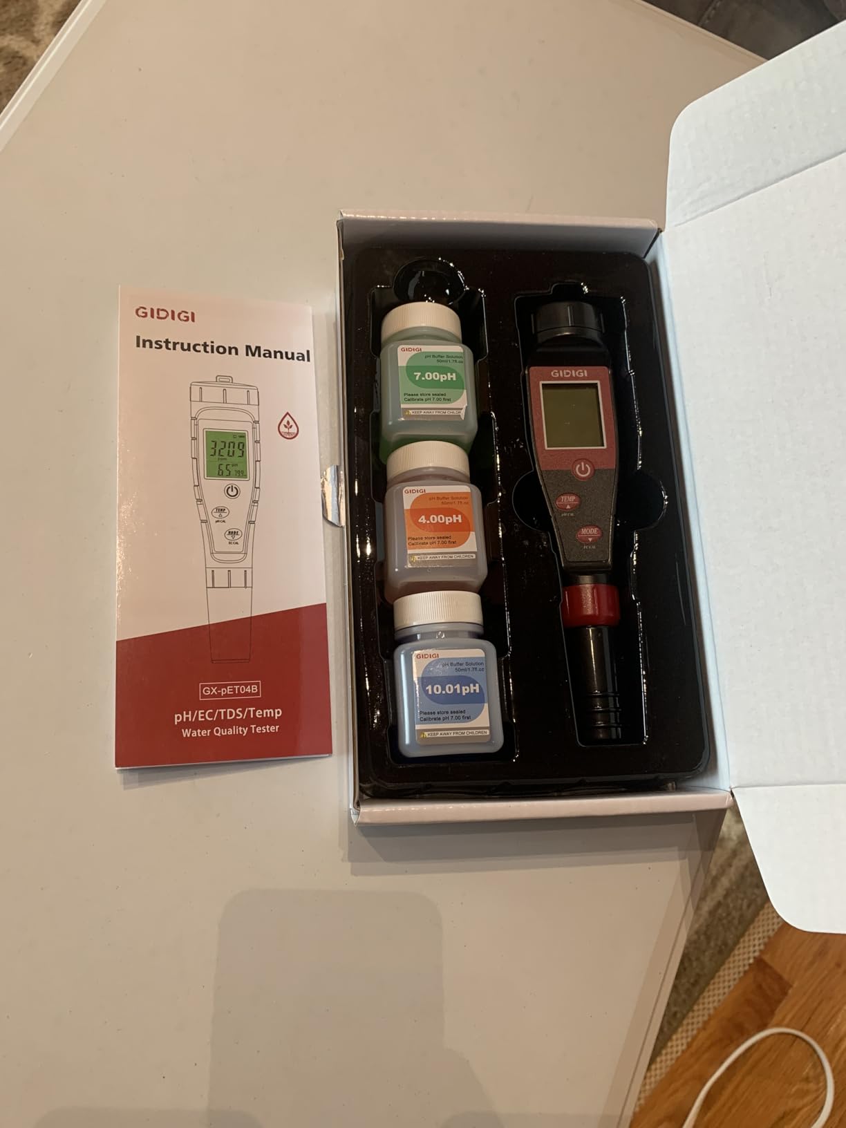 Digital pH Tester for Water, pH Meter for Hydroponic Water, TDS Tester EC PPM Test for Plant Nutrients, 4-in-1 Meter customer photo 2