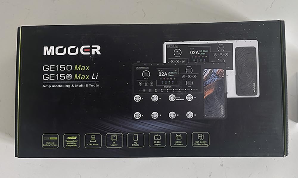 MOOER GE150 Max Li Battery Powered Guitar Amp Modelling Multi Effects 8-Footswitch Floor Guitar FX Processor with XLR stereo output, OTG Audio Recording, CTRL Mode, Flexible Stage Pedal customer photo 2