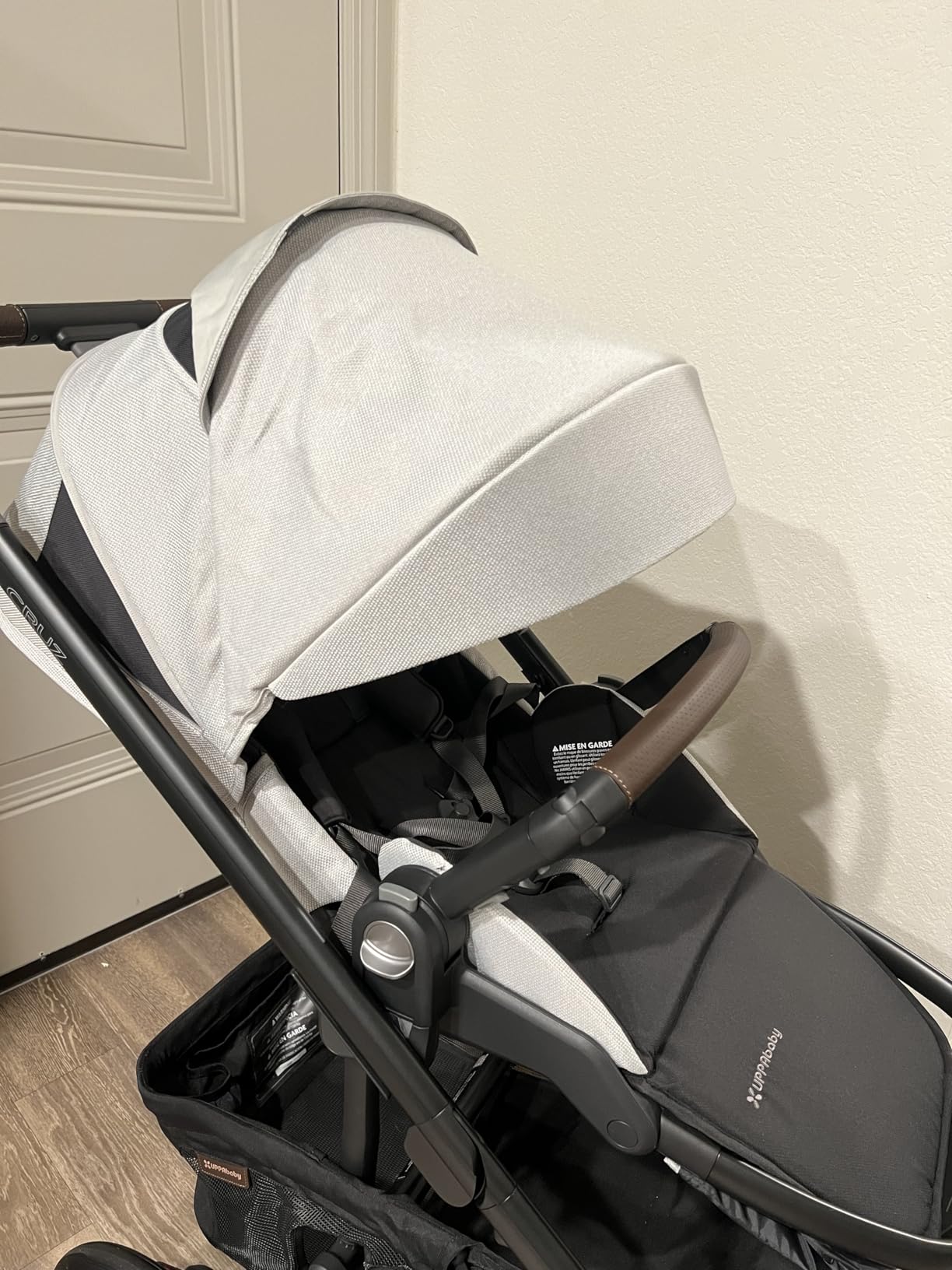 UPPAbaby Cruz V3 Stroller - from Birth + Car Seat Compatible - Full-Size, Reversible Seat - Infant Insert, Bug and Rain Shields Included - Callum (Stone Blue/Silver Frame/Sand Leather) customer photo 1