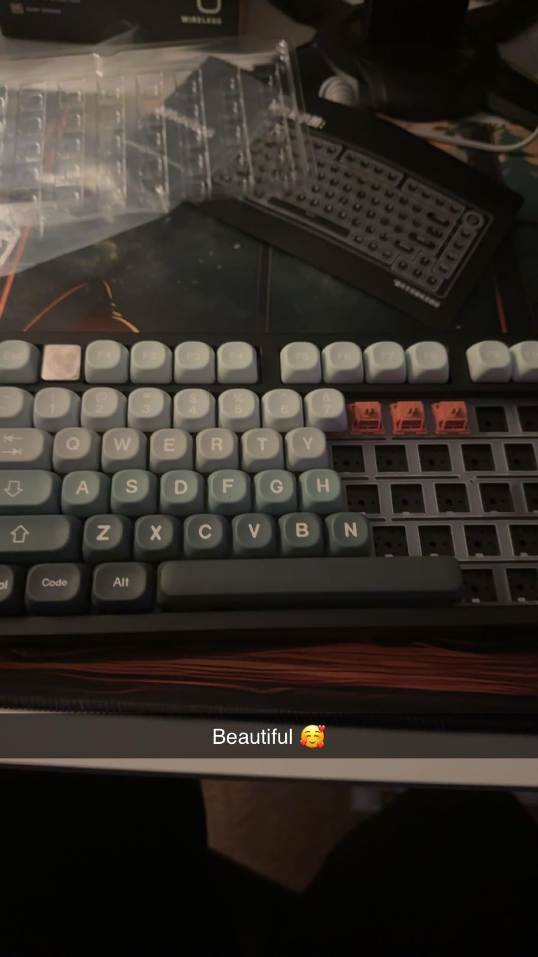 LEOBOG Hi75C Upgraded Wired Mechanical Keyboard Kit - Aluminum Alloy Gasket Mount 75% Barebones DIY Base with Hot Swap, RGB Backlighting & Volume Knob - Enhanced Custom Gaming Keyboard Build customer photo 2