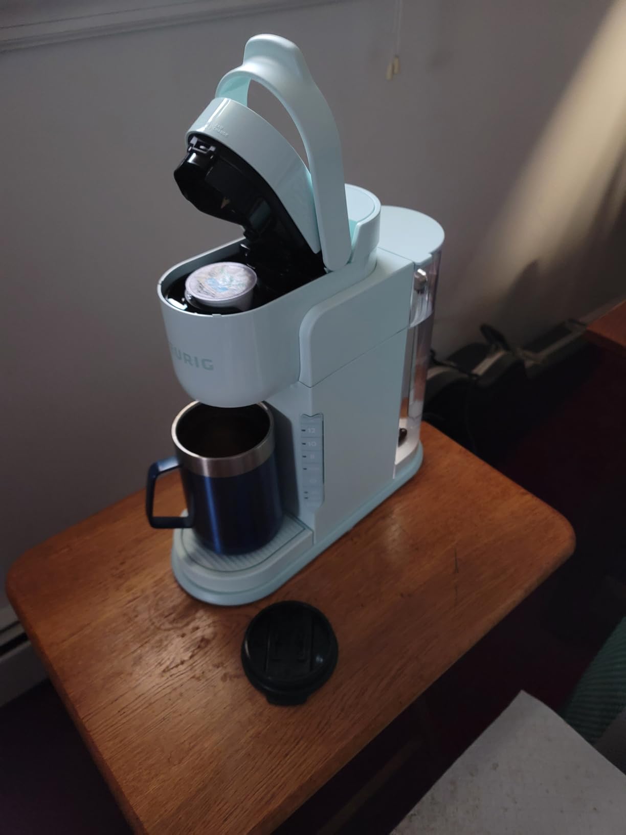 K-Express Single Serve K-Cup Pod Coffee Maker, 3 Brew Sizes, Strong Button Feature, 42oz Removable Reservoir, Evergreen customer photo 1