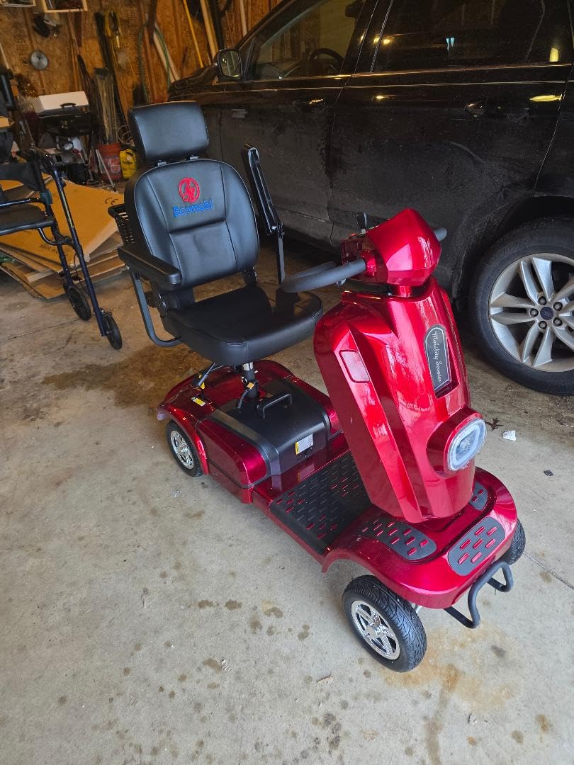 Heavy Duty Mobility Scooter for Seniors/Adults, 500W 400LBS Capacity Electric Scooter, All Terrain Mobility Scooters for Travel 10