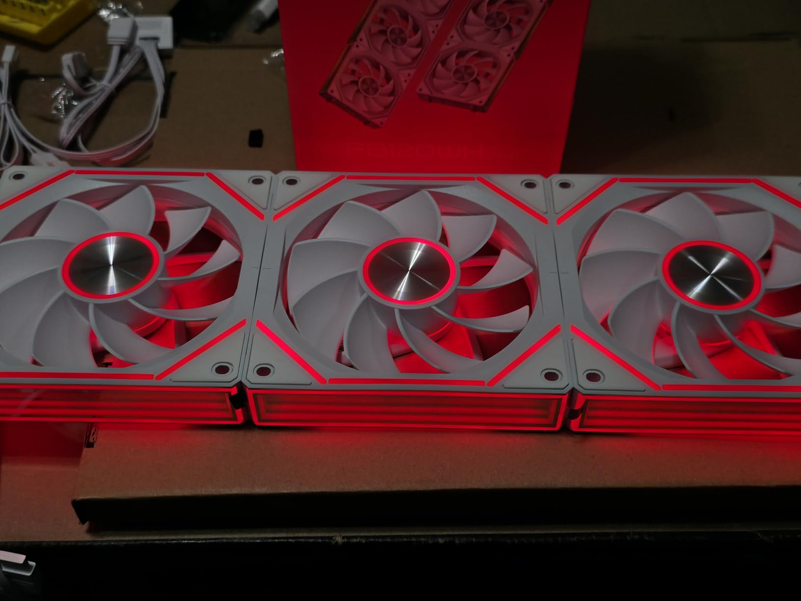 FB120 3 Pack 120mm ARGB PC Case Fans - Wireless Splicing/Daisy-Chain, 16.8M Colors Infinite Mirror Reverse Fan with Remote, PWM Speed Control, High Airflow, Quiet Cooling for Gaming PC Build customer photo 2