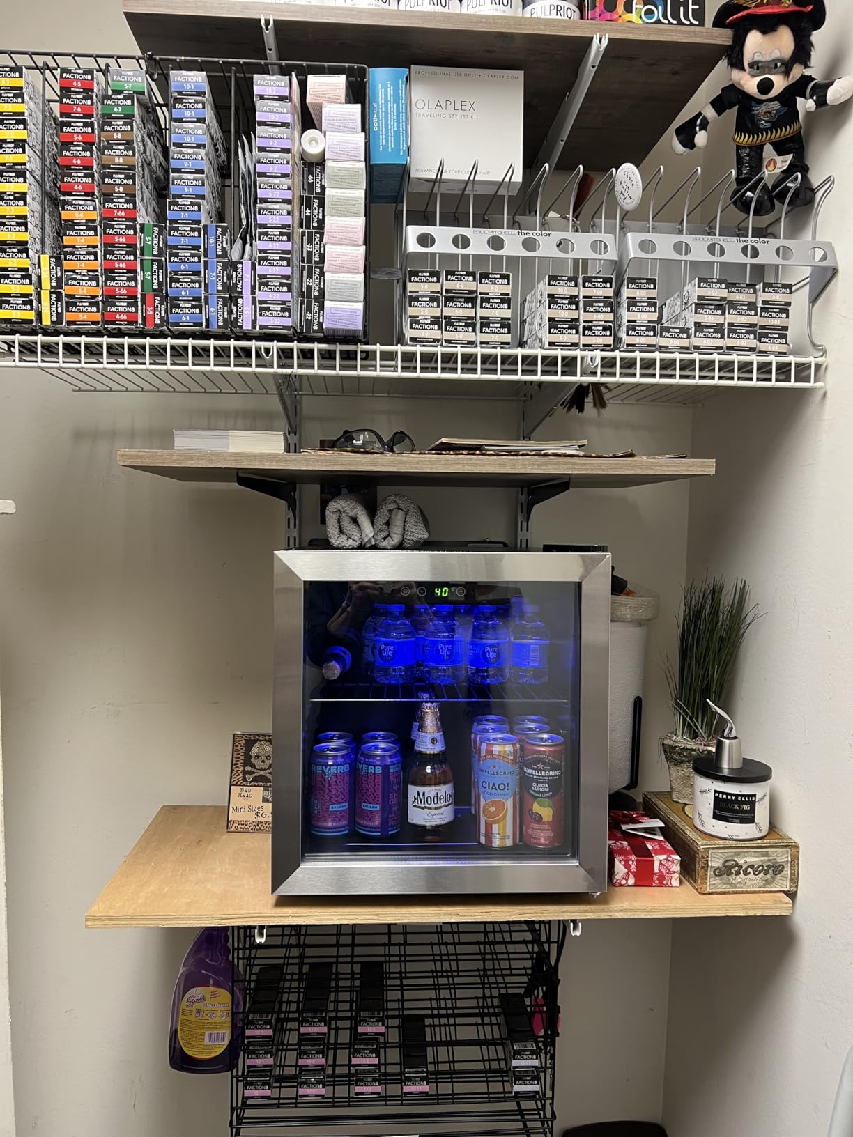 Antarctic Star 48 Can Beverage Refrigerator,12 Bottle Wine Cooler with Stainless Steel Glass Door, Digital Temperature Display,Electronic Temperature Control, Silver customer photo 2