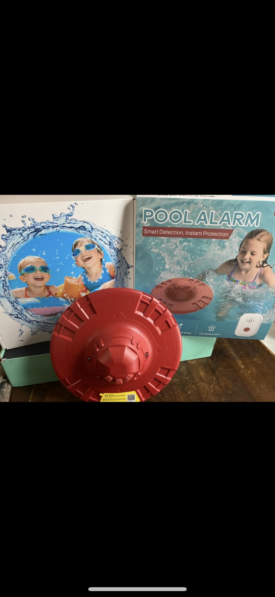 Pool Alarm, Floating Pool Safety Alarms for Inground & Above Ground Pools - Loud 110dB Alert, Adjustable Sensitivity, Protection for Kids & Pets (Blue) customer photo 2