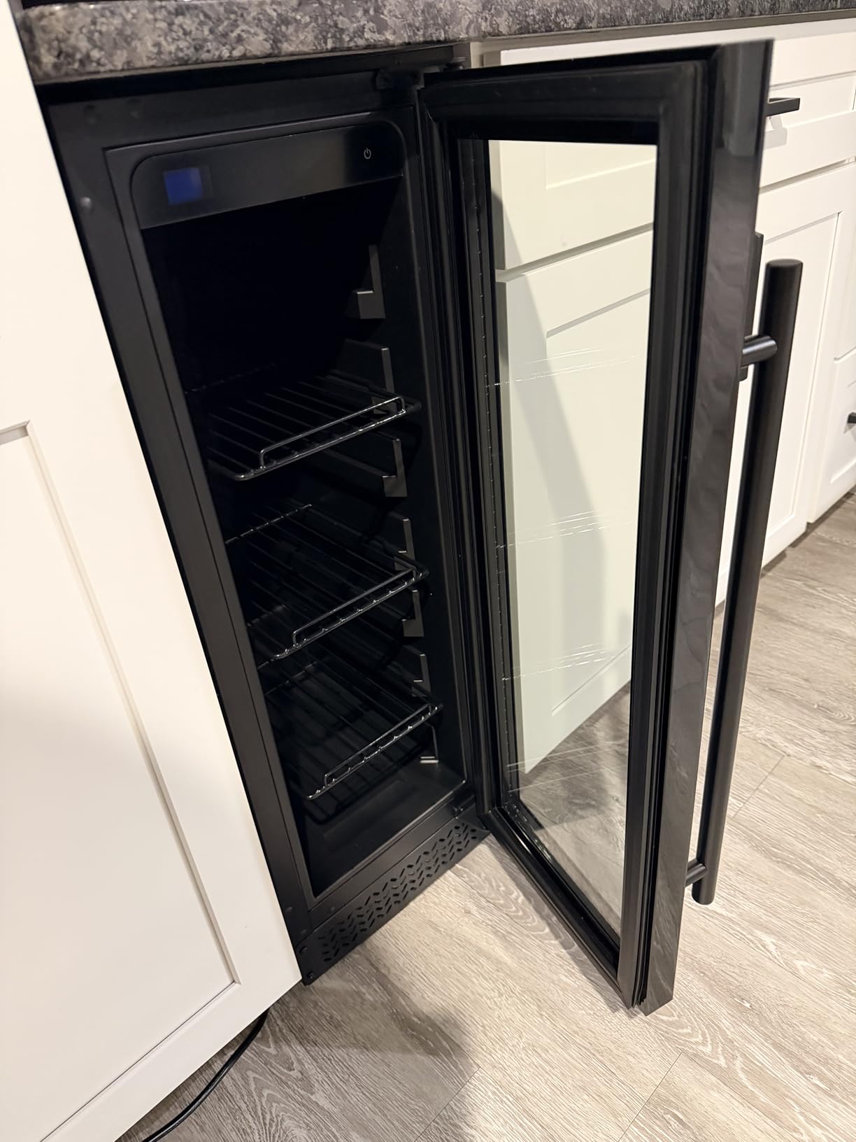 24 Inch Wine Fridge, 187-Bottle Large Capacity Wine Cooler Refrigerator, Freestanding or Built-in Tall Wine Cooler with Upgraded Compressor, Low Noise For Home customer photo 2
