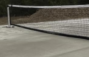 In-Ground Pickleball Net System - Heavy-Duty Fixed Net with Hand Crank Tension, Pulley Alignment, All Hardware Included | Meets USAPA Regulation Height (36