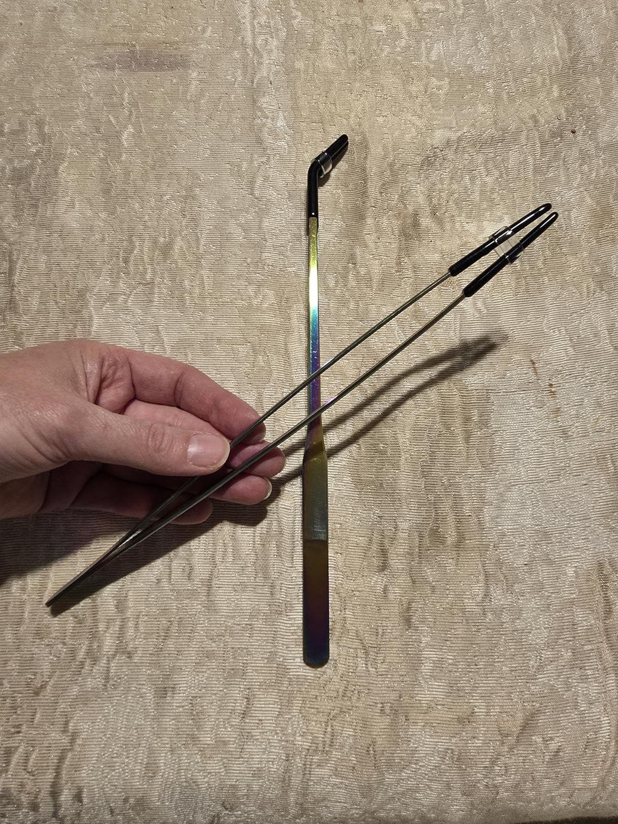OLIISS Reptile Feeding Tongs with Rubber Tip - 15