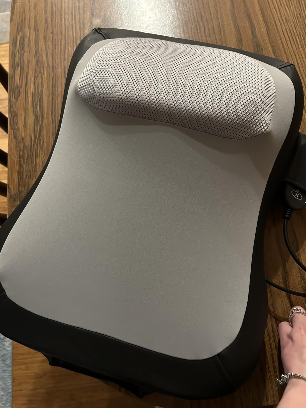 Shiatsu Back and Neck Massager for Pain Relief Deep Tissue, Up and Down Rolling Back Massager with Heat, 3D Kneading Massage for Office Home Car, Birthday Gifts for Women Men Mom Dad customer photo 2