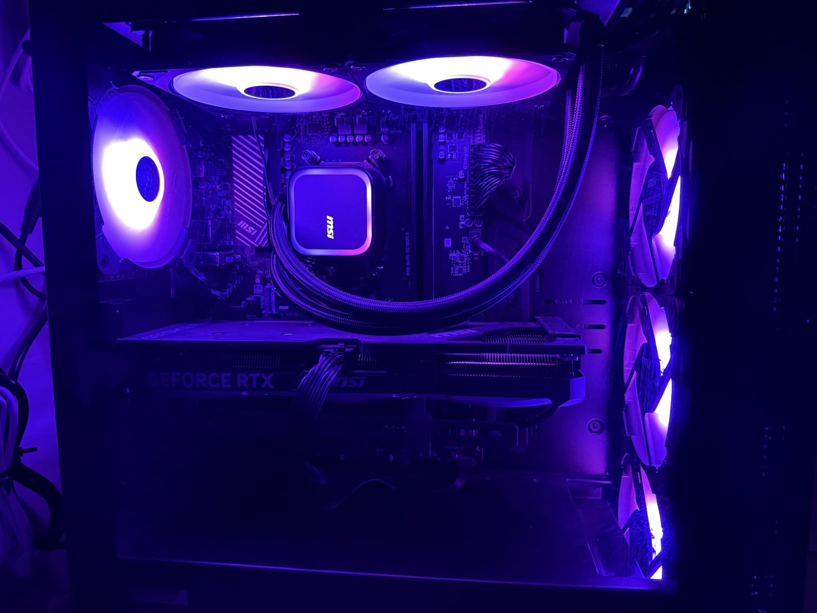 MSI Aegis ZS Gaming Desktop, AMD Ryzen 9 9900X, GeForce RTX 5080, 32GB RAM, 2TB SSD, Liquid Cooling, Wi-Fi 7, Keyboard & Mouse Included, Windows 11 Pro customer photo 1