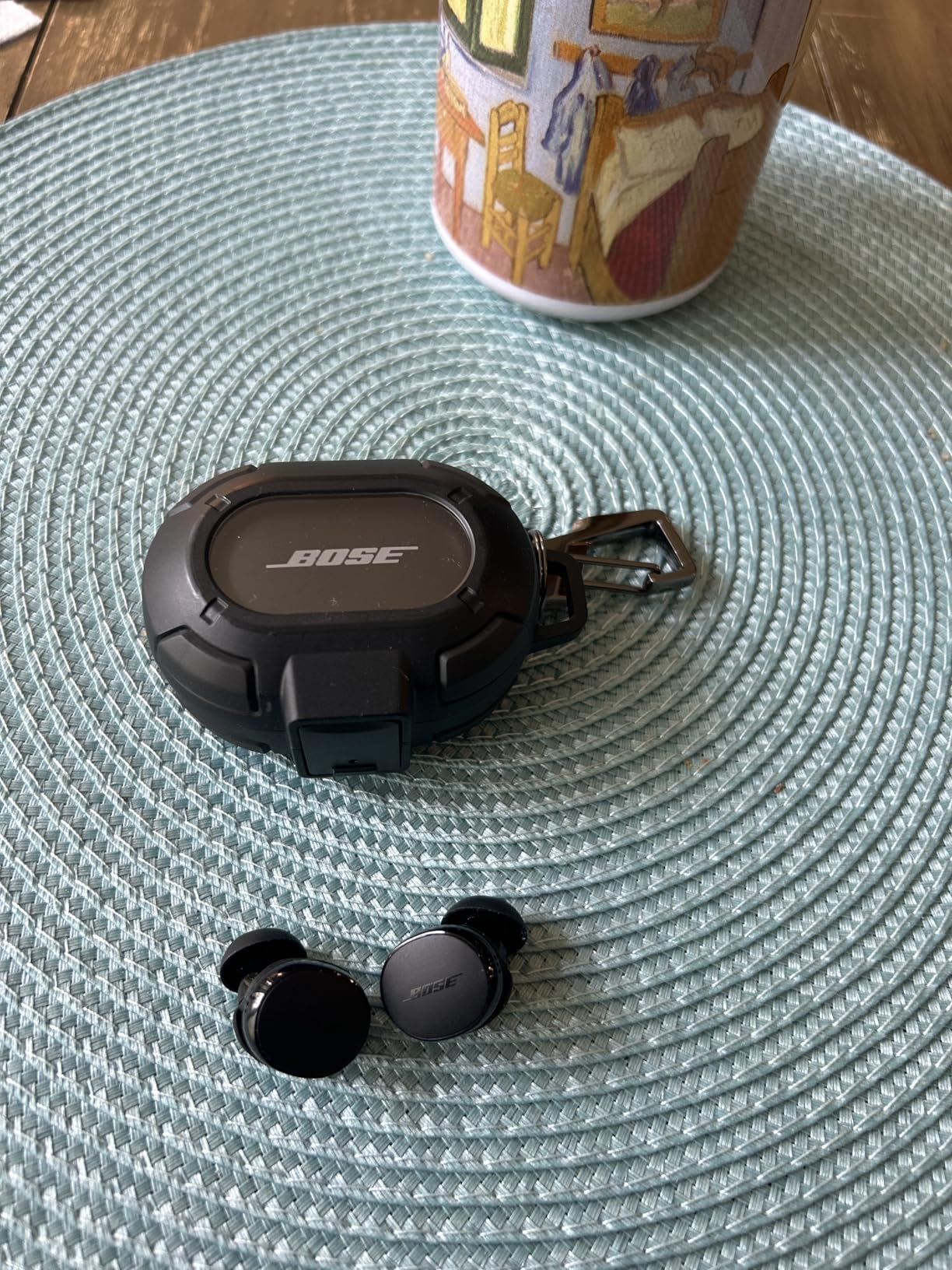Bose QuietComfort Earbuds - True Wireless Bluetooth Earbuds with Active Noise Cancellation and Mic, USB-C Charging, IPX4 Rating, Up to 8.5 Hours of Playtime, Ice Blue - Limited Edition Color customer photo 1