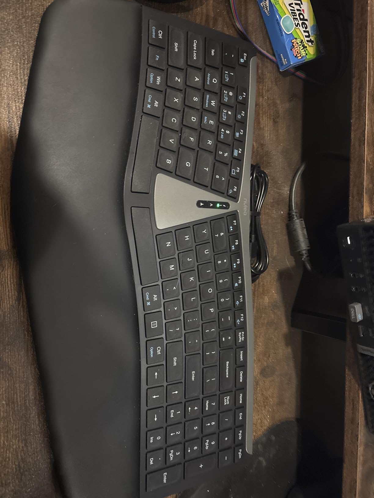 Nulea RT07B Wireless Ergonomic Keyboard - Split Keyboard, Wrist Rest, Natural Typing, Bluetooth and USB Connectivity, USB-C Rechargeable, Compatible with Windows Mac (Silver Black) customer photo 2